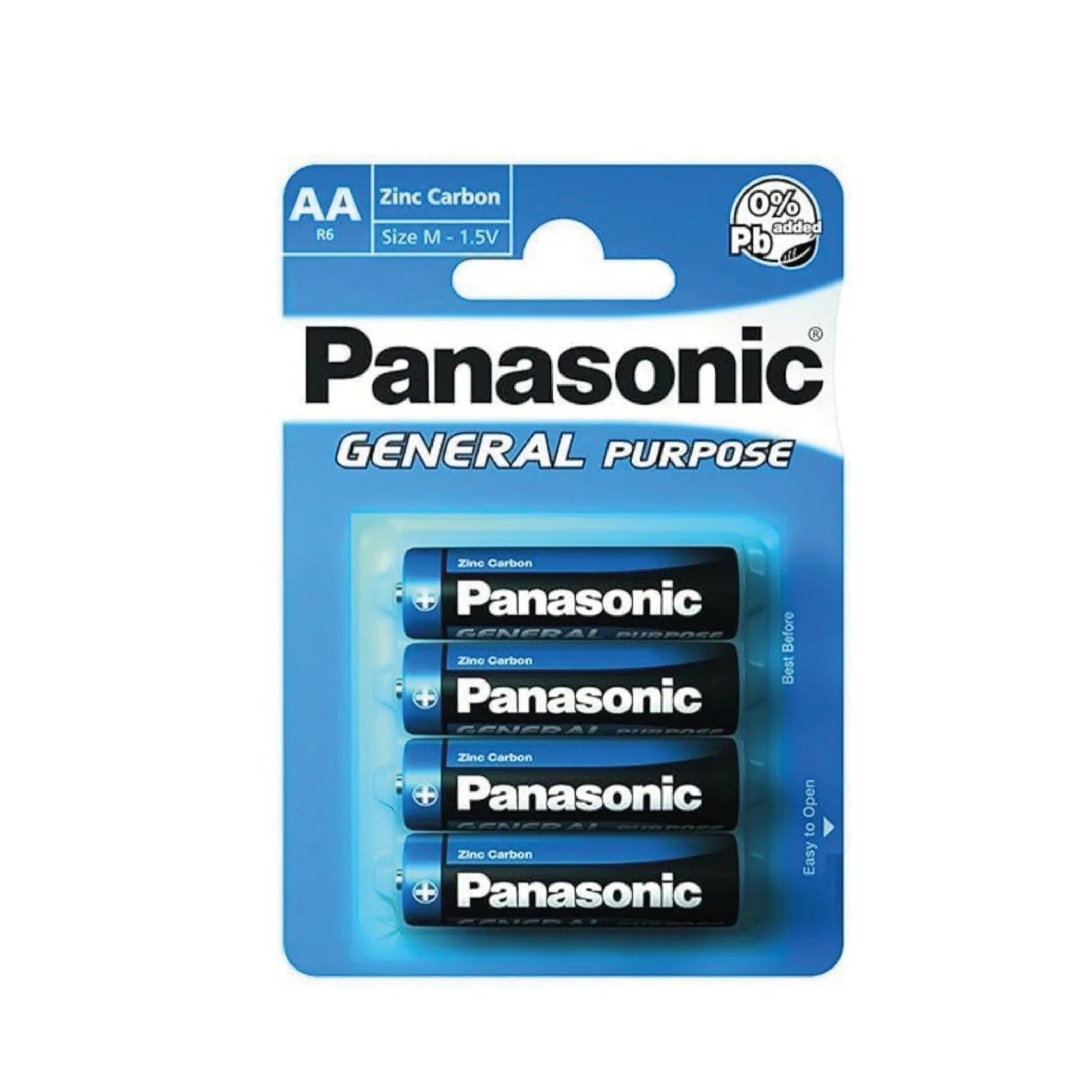 Panasonic AAx4 General Purpose Batteries 1.5V / 4-Packs