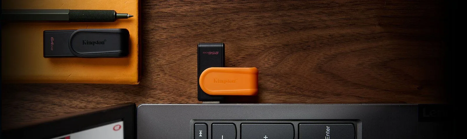 فلاشة Kingston DataTraveler Exodia S سعة 128GB بمنفذ USB-A 3.2 Gen 1