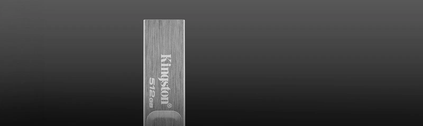 فلاشة Kingston DataTraveler Kyson سعة 256GB بمنفذ USB-A 3.2 - هيكل فولاذي فضي
