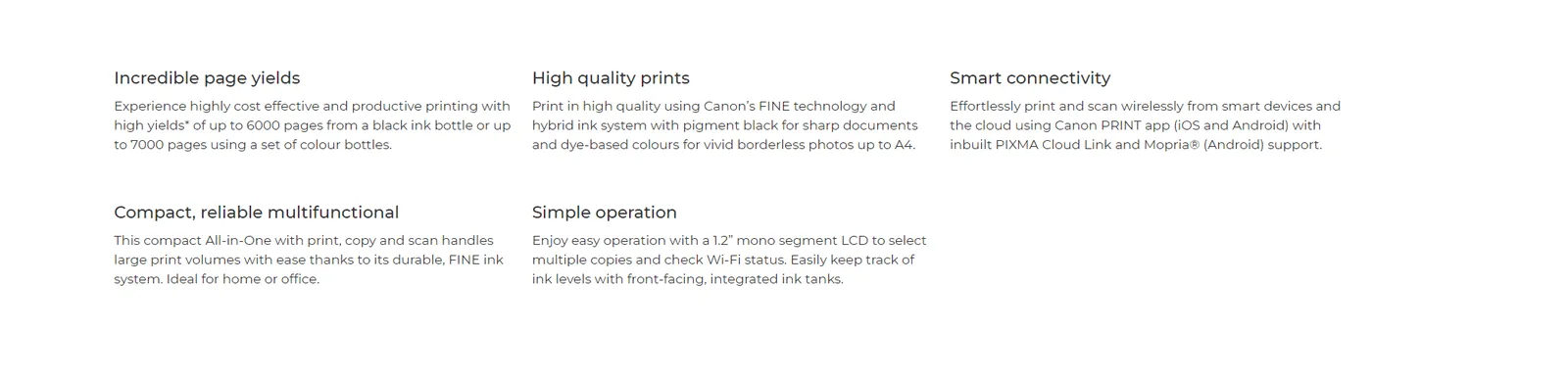 CANON PIXMA G3410 MegaTank Wireless BLACK & COLOR 3-in-1 Printer
