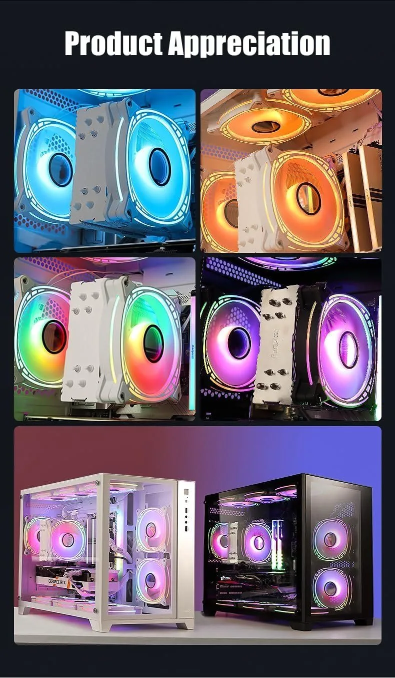 Huntkey GX120 ARGB Arctic Circle PC Gaming Fan