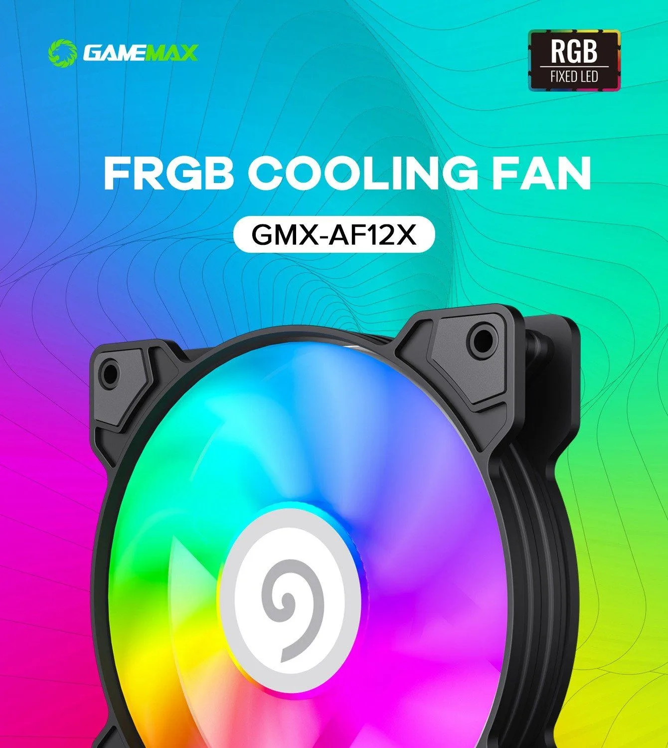 مروحة كمبيوتر للألعاب GameMax GMX-AF12X بإضاءة FRGB