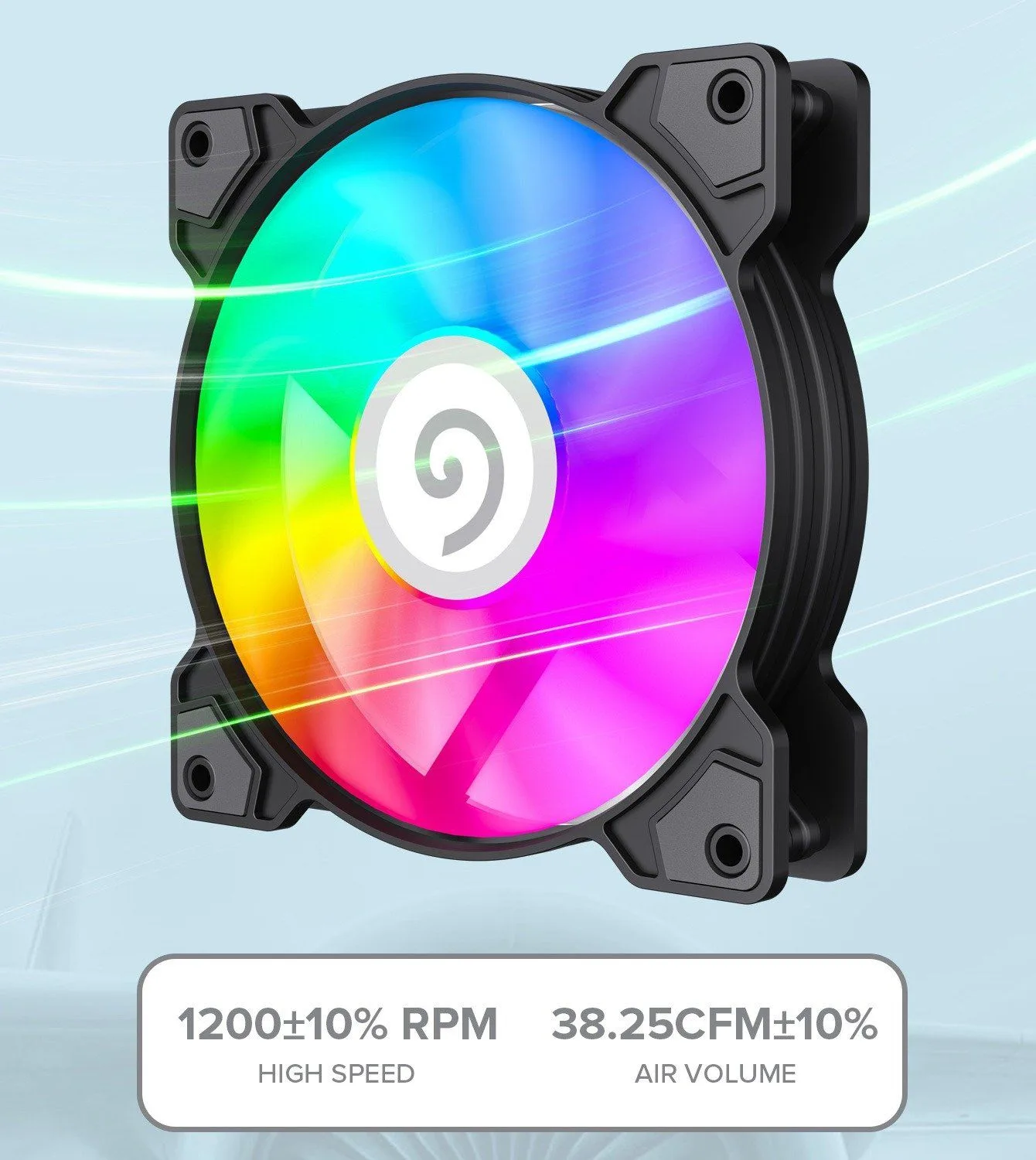 مروحة كمبيوتر للألعاب GameMax GMX-AF12X بإضاءة FRGB