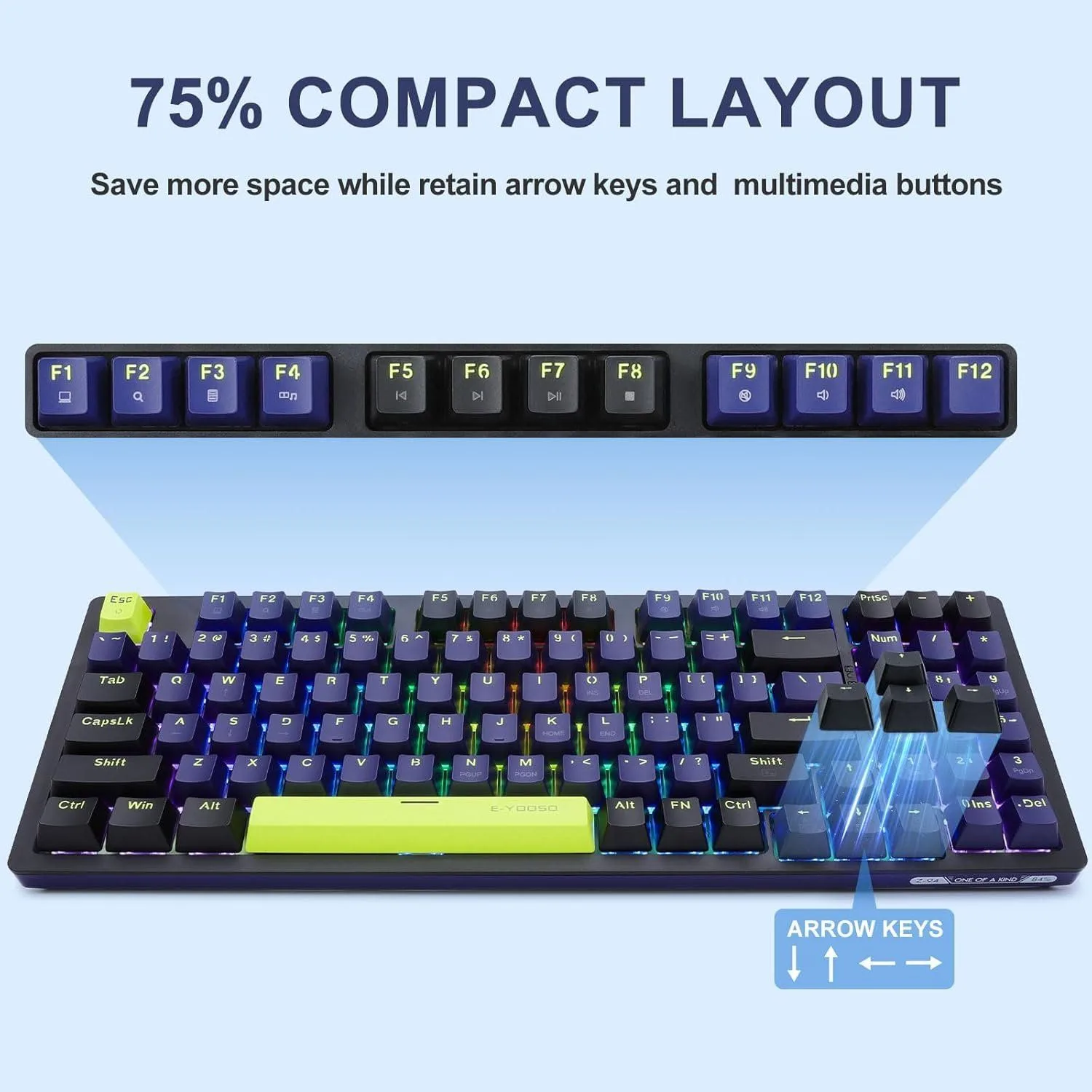 E-Yosoo Z-94 Gaming Keyboard – Blue Switch