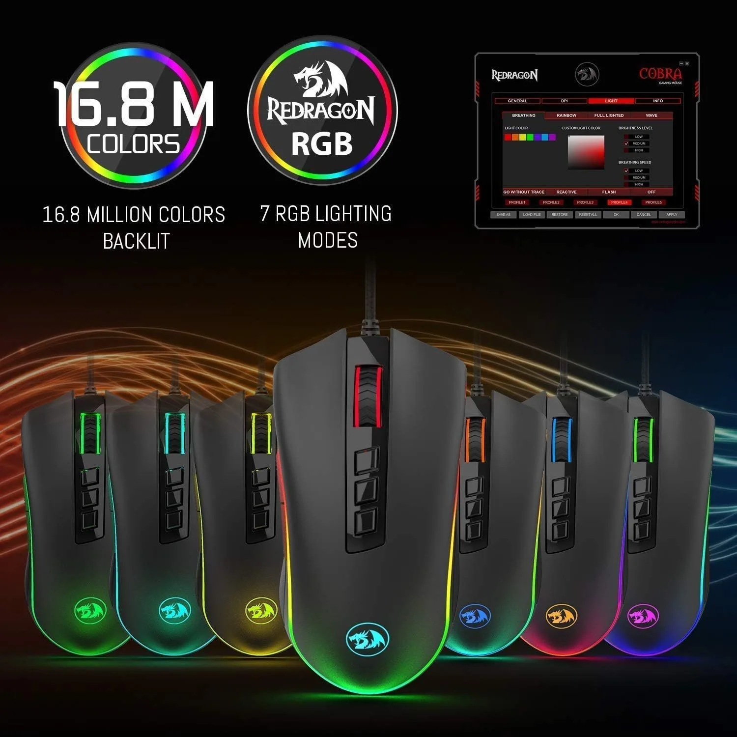 ماوس ألعاب Redragon Cobra M711-2