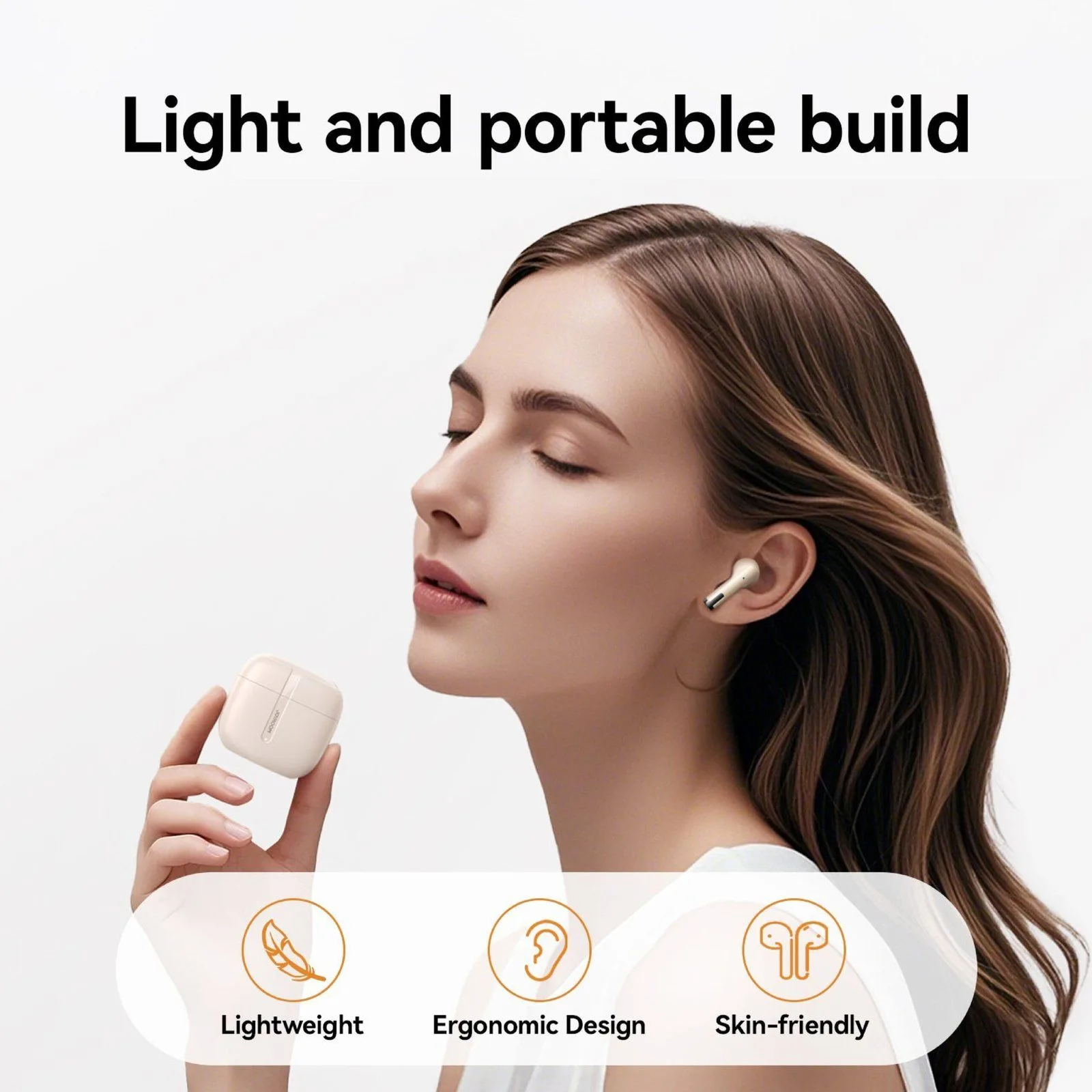 Joyroom Jpods PB3 ENC True Wireless Bluetooth Earbuds - Beige