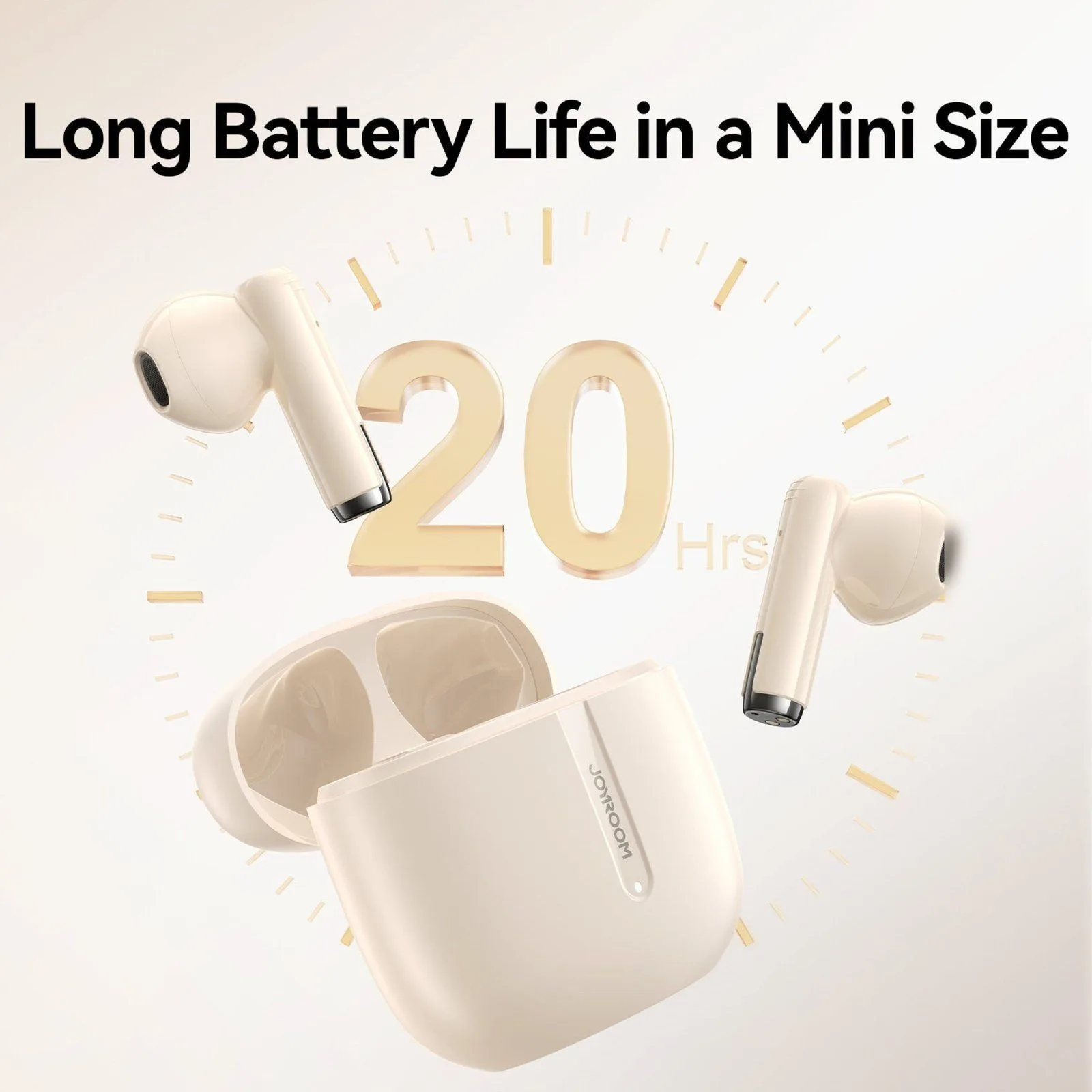 Joyroom Jpods PB3 ENC True Wireless Bluetooth Earbuds - Beige