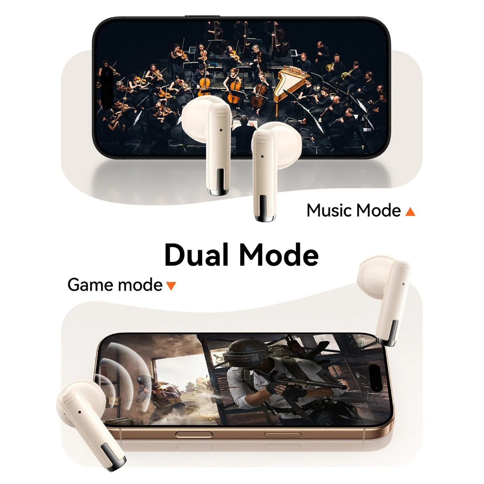 Joyroom Jpods PB3 ENC True Wireless Bluetooth Earbuds - Beige