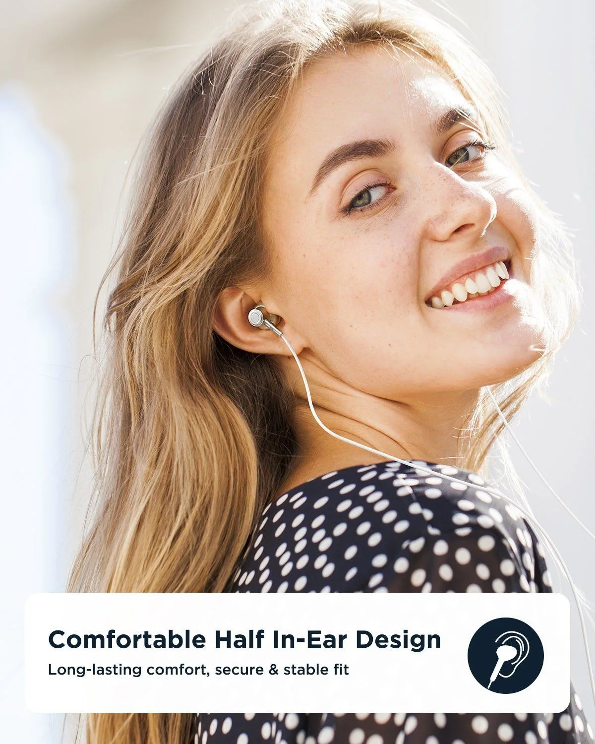 Joyroom JR-EC07 Type-C Half-in-Ear Wired Earphones