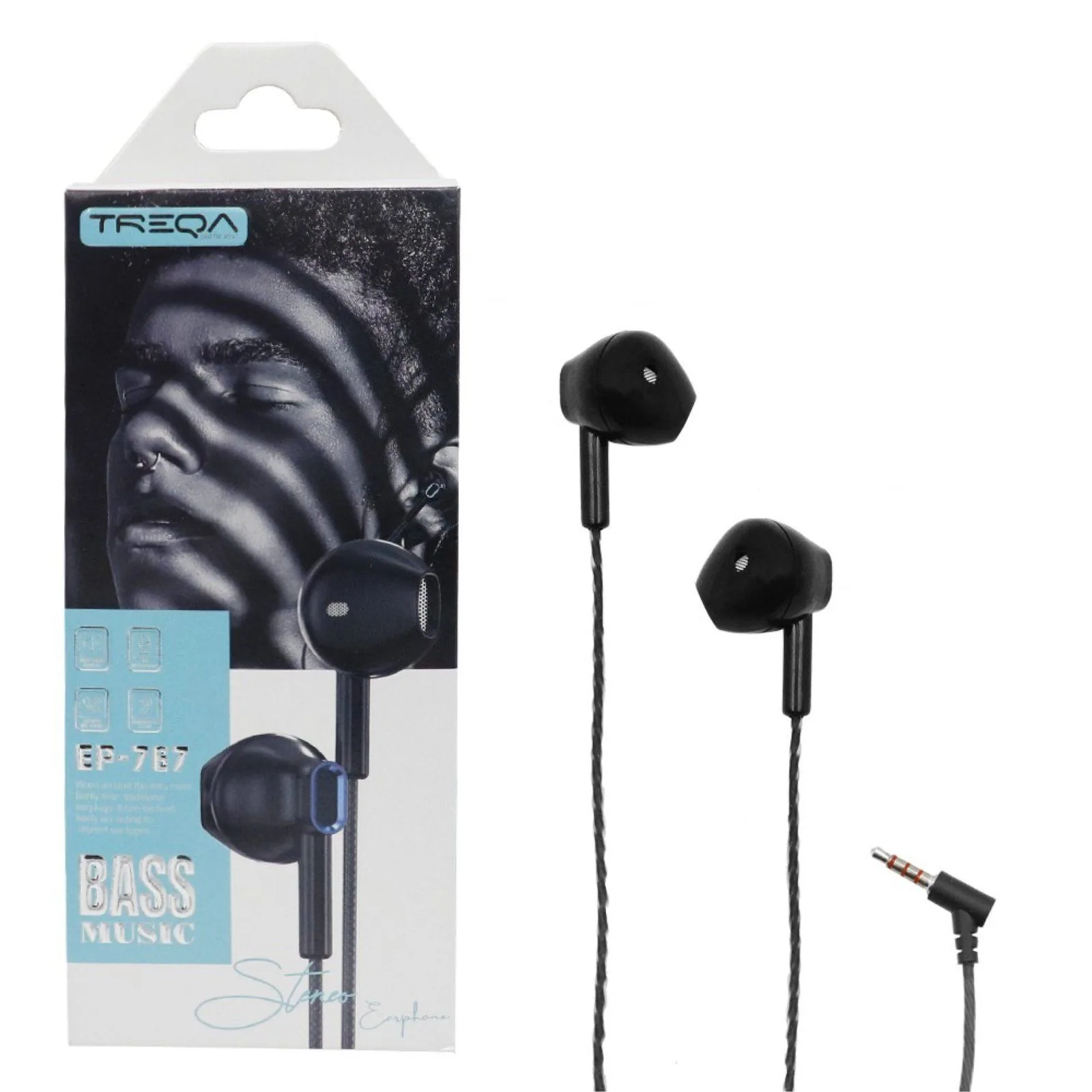 TREQA EP-767 Half in-Ear Wired Earphones