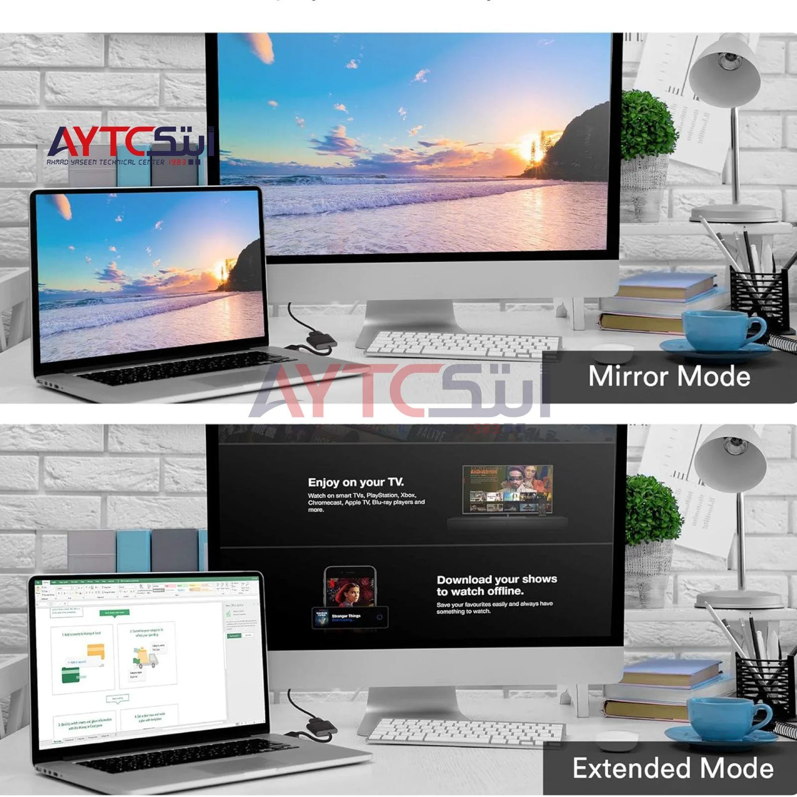 محوّل من DisplayPort إلى VGA - AYTC