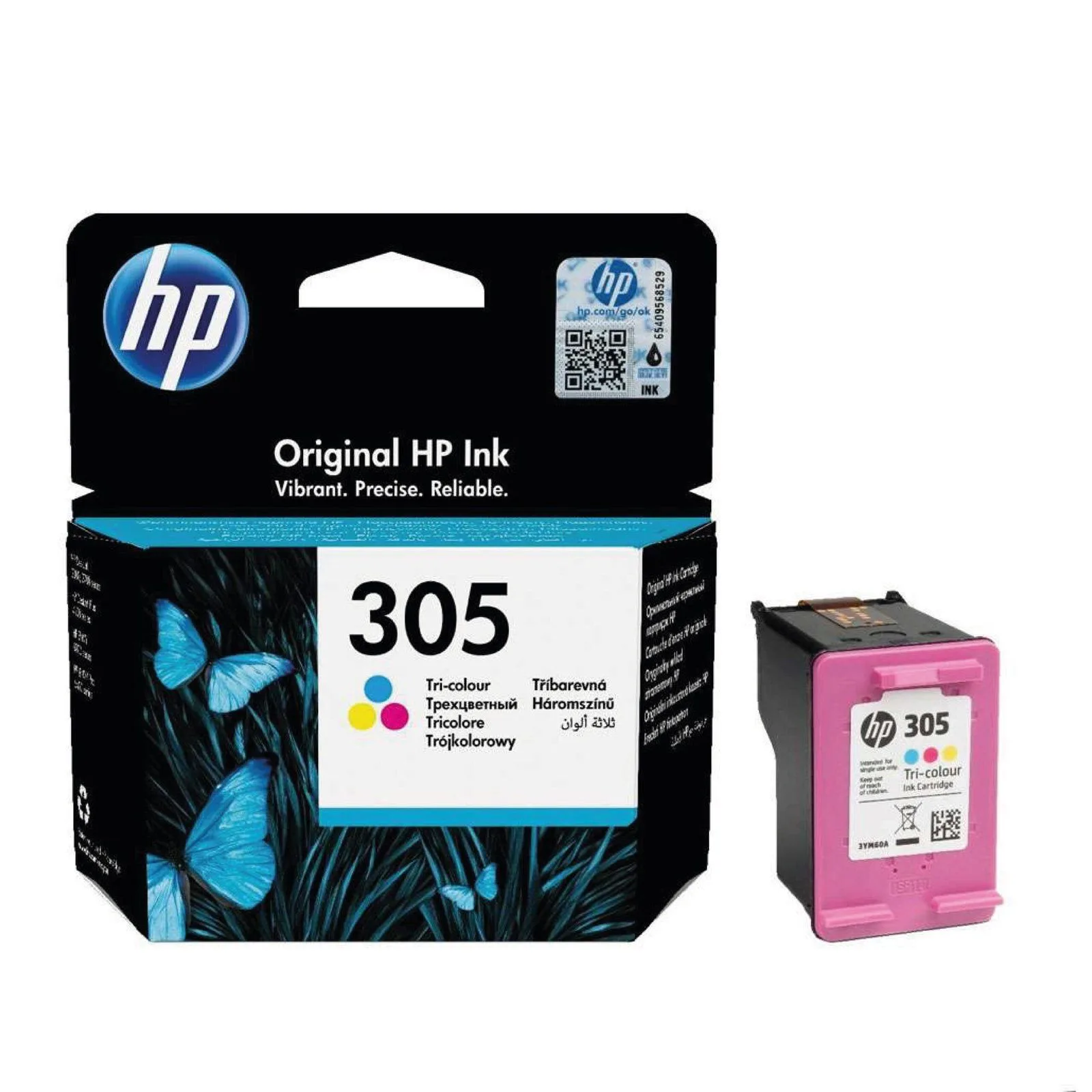 خرطوشة حبر HP 305 أصلية - ملوّن - 3YM60AE