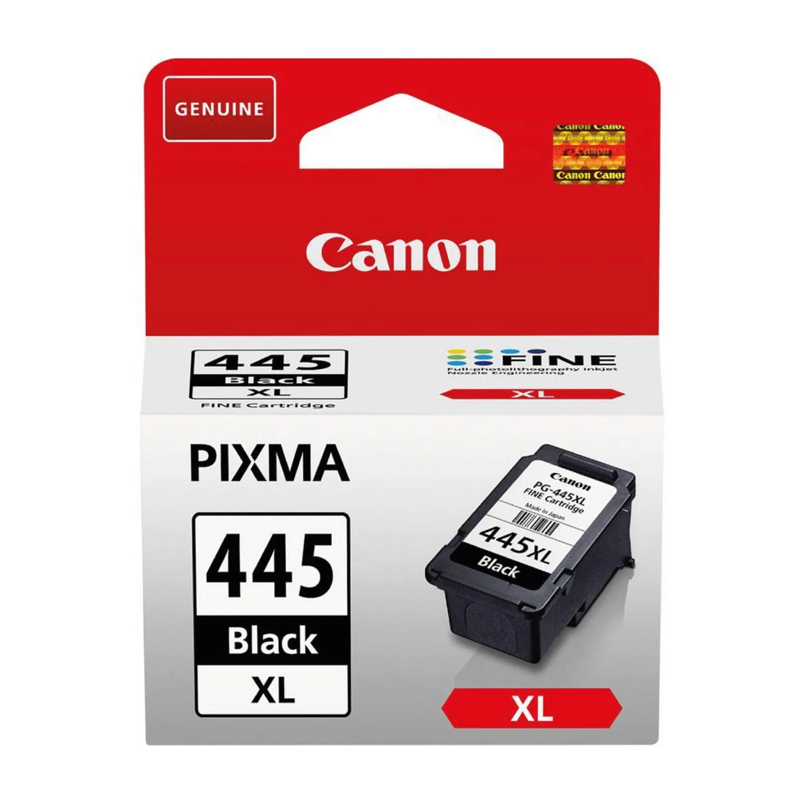 خرطوشة حبر Canon PG-445XL أصلية بسعة عالية - أسود