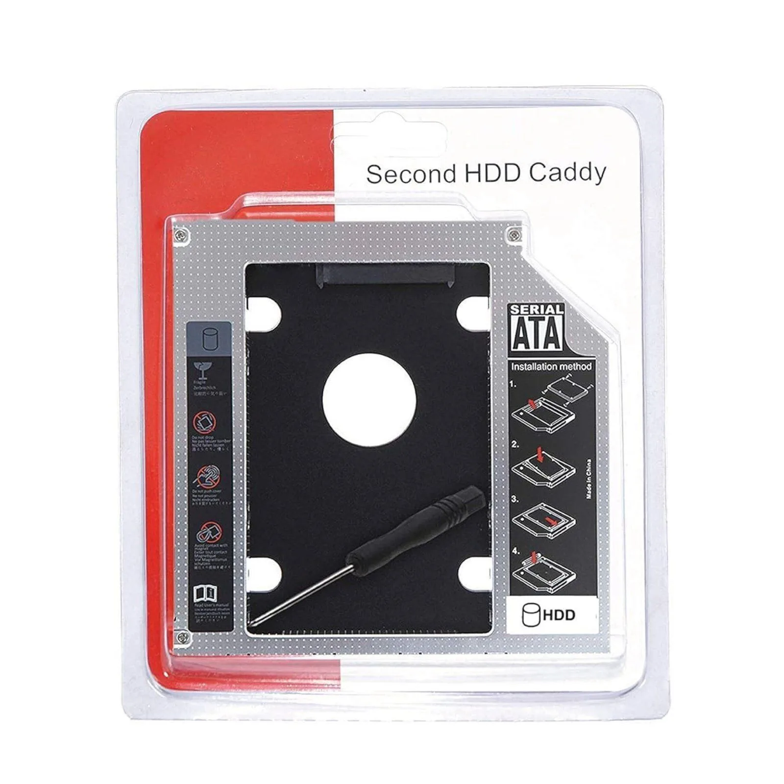 Caddy 9.5mm HDD/SSD Enclosure CD-ROOM For Laptop 2.5″ SATA