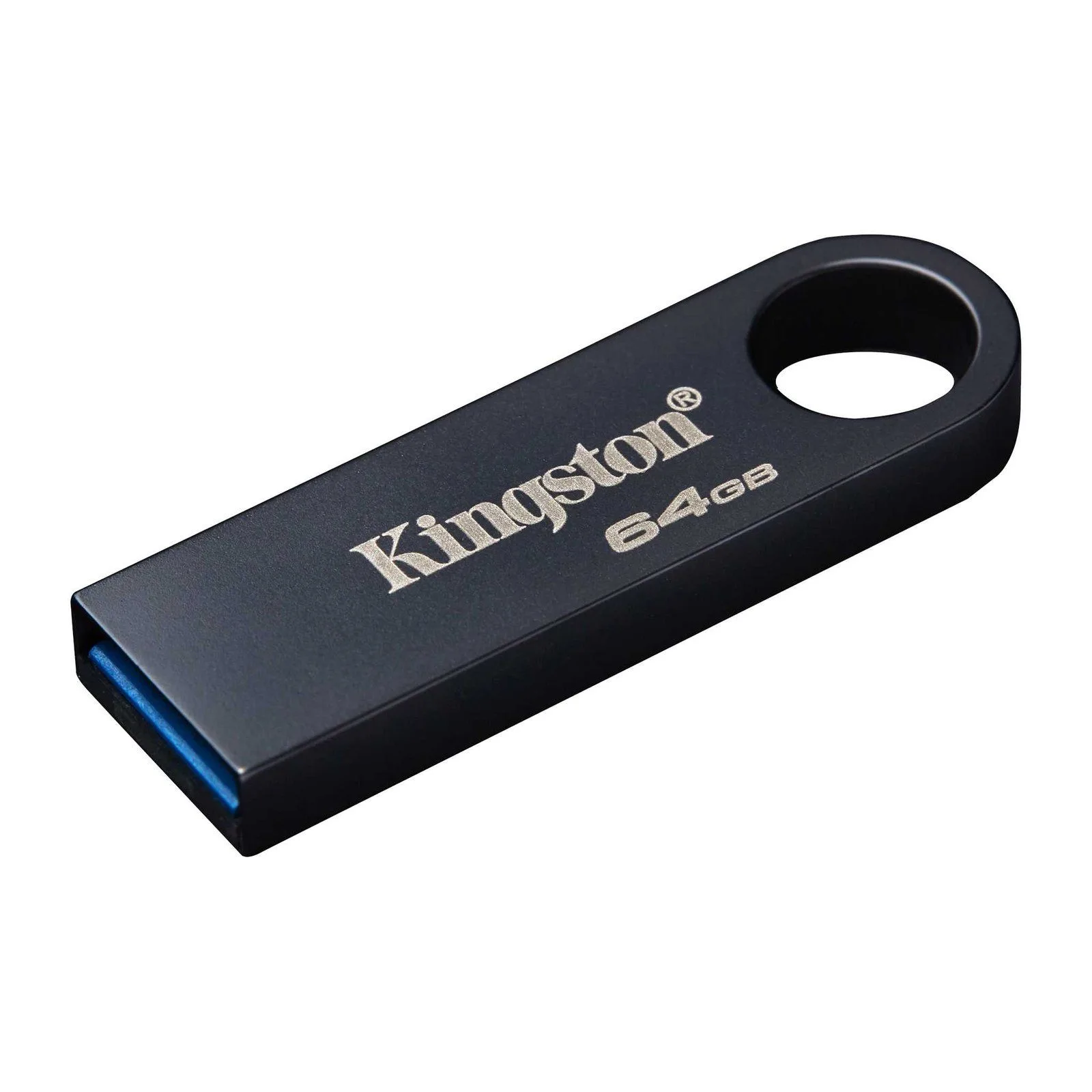 فلاشة Kingston DataTraveler SE9 G3 سعة 64GB بمنفذ USB-A 3.2 - نيكل داكن