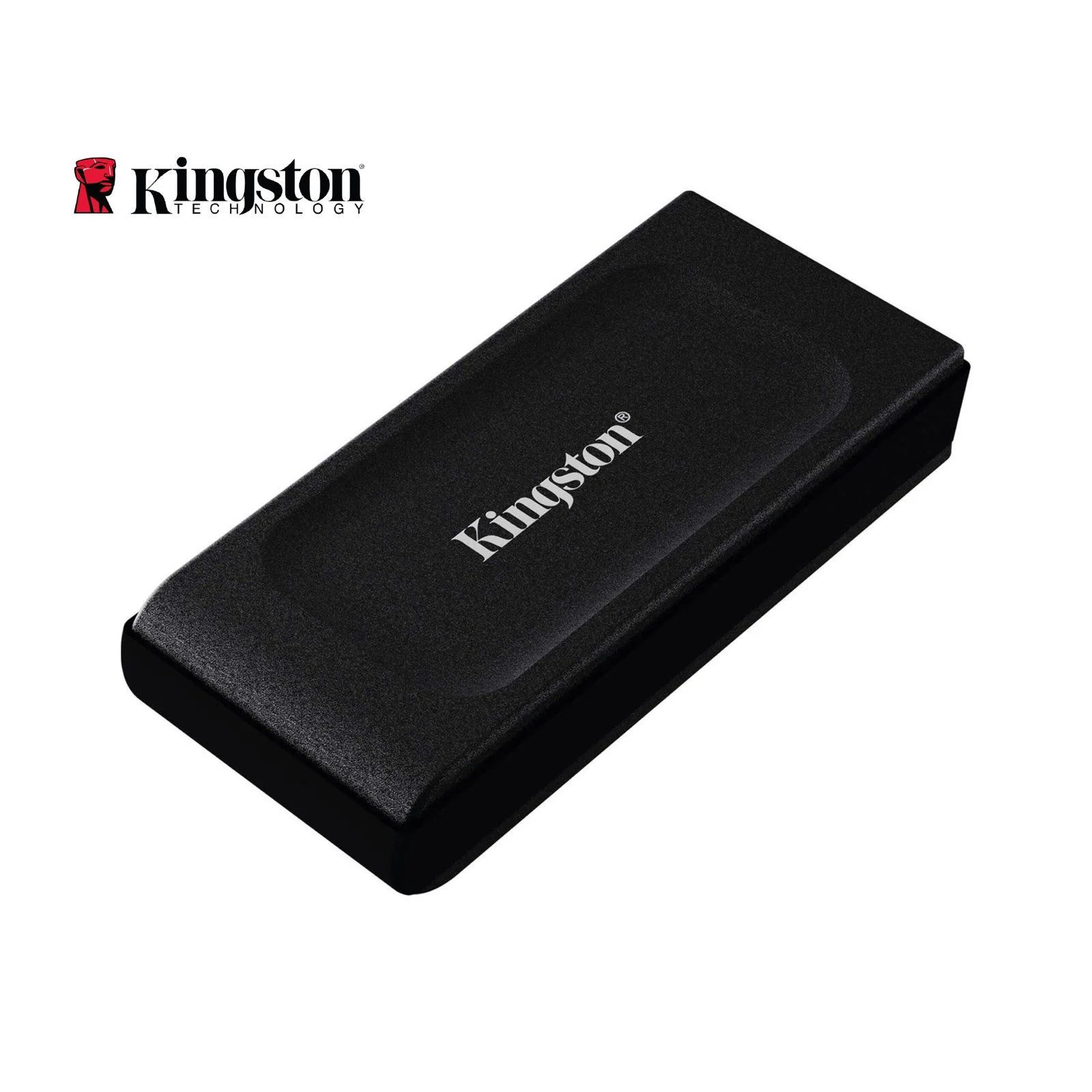 قرص SSD خارجي Kingston XS1000 سعة 1TB عالي الأداء USB 3.2 Gen 2 مع كابل Type-C إلى USB-A