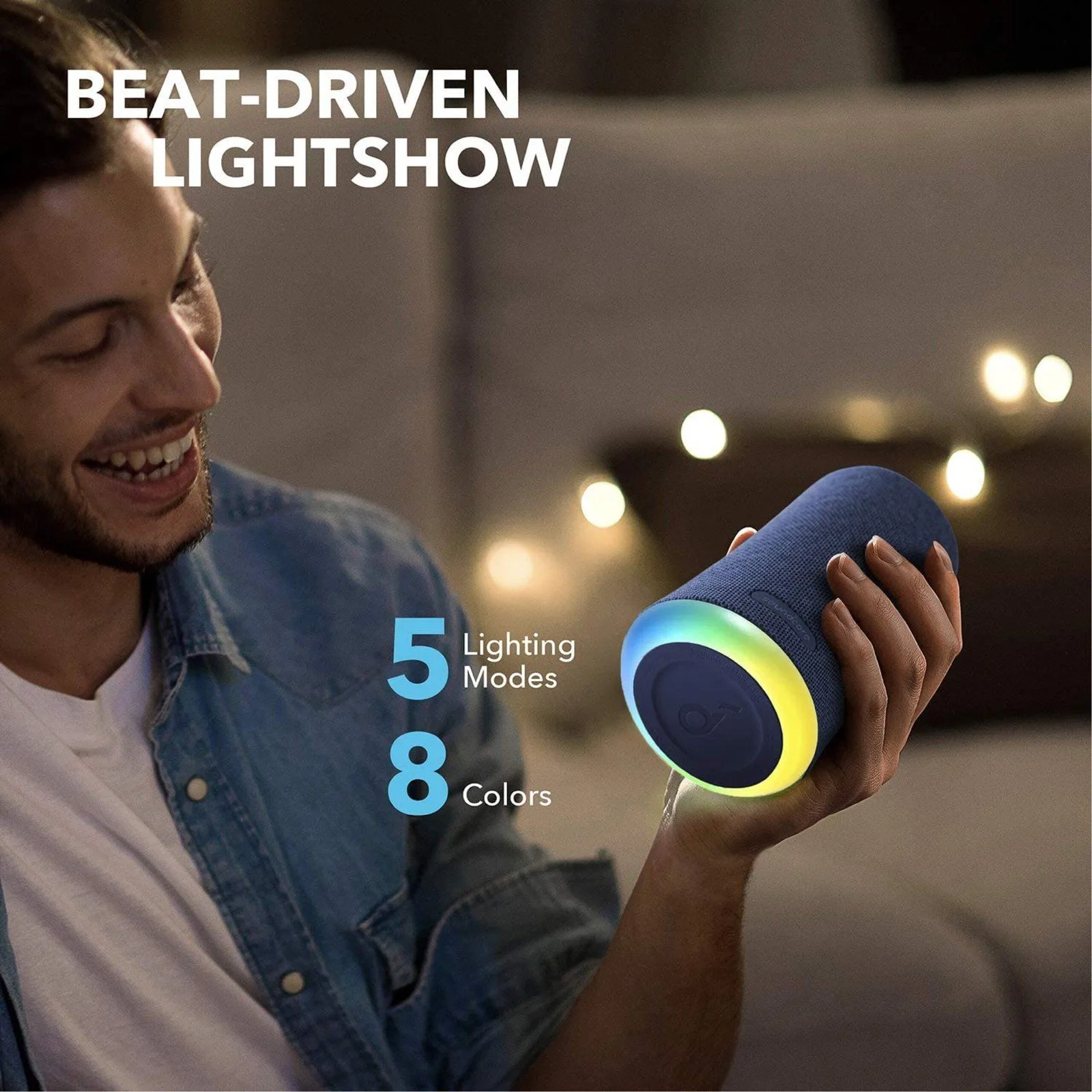 Anker Soundcore Flare Mini Portable Waterproof Speaker – Blue