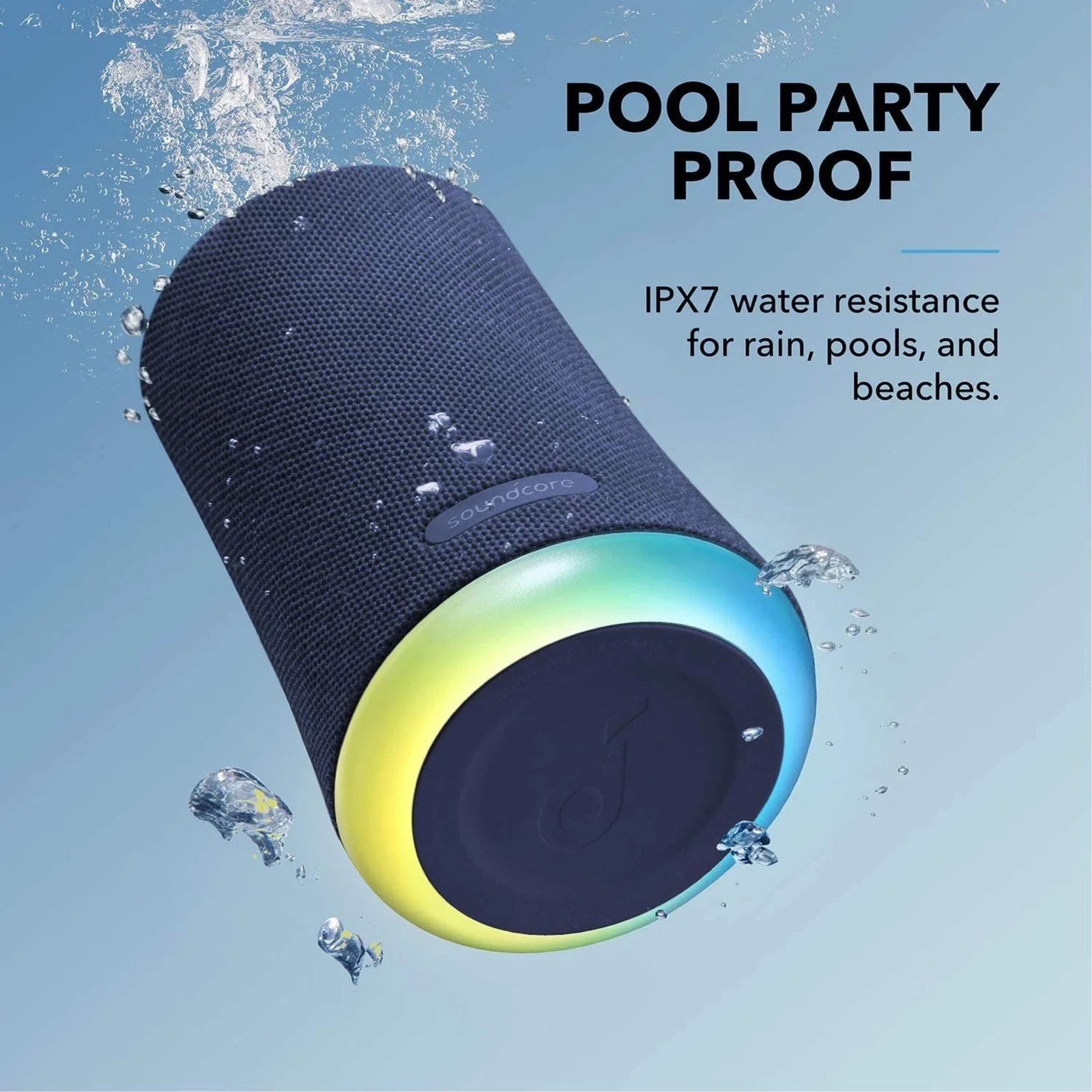 Anker Soundcore Flare Mini Portable Waterproof Speaker – Blue