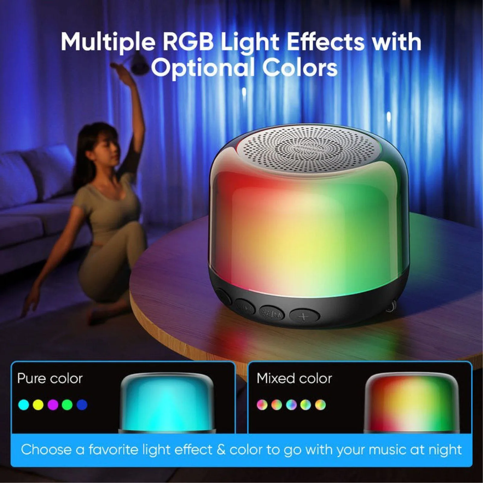 Joyroom Transparent RGB Wireless Wireless Speaker