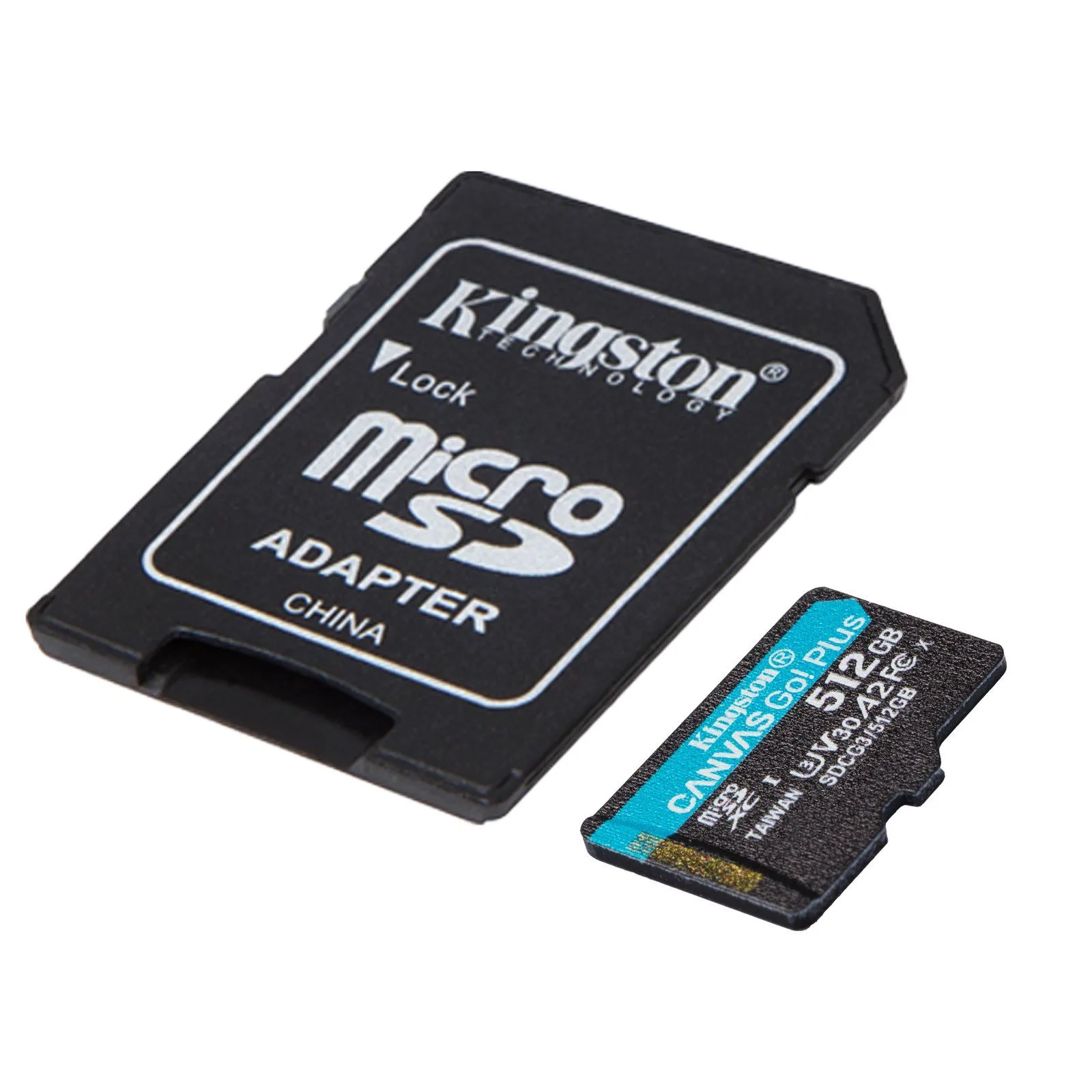 Kingston 512GB Memory Card MicroSDXC Canvas Go Plus 170MB/s UHS-I A2 C10 U3 V30 + Adaptor