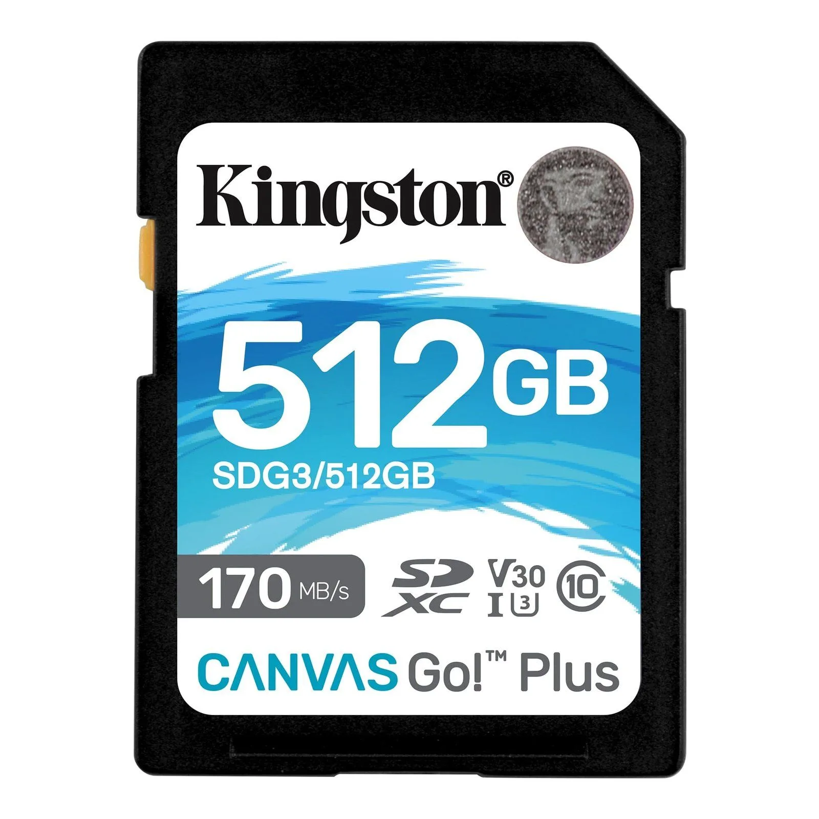 Kingston 512GB SDXC Memory Card Canvas Go Plus 170MB/s UHS-I C10 U3 V30