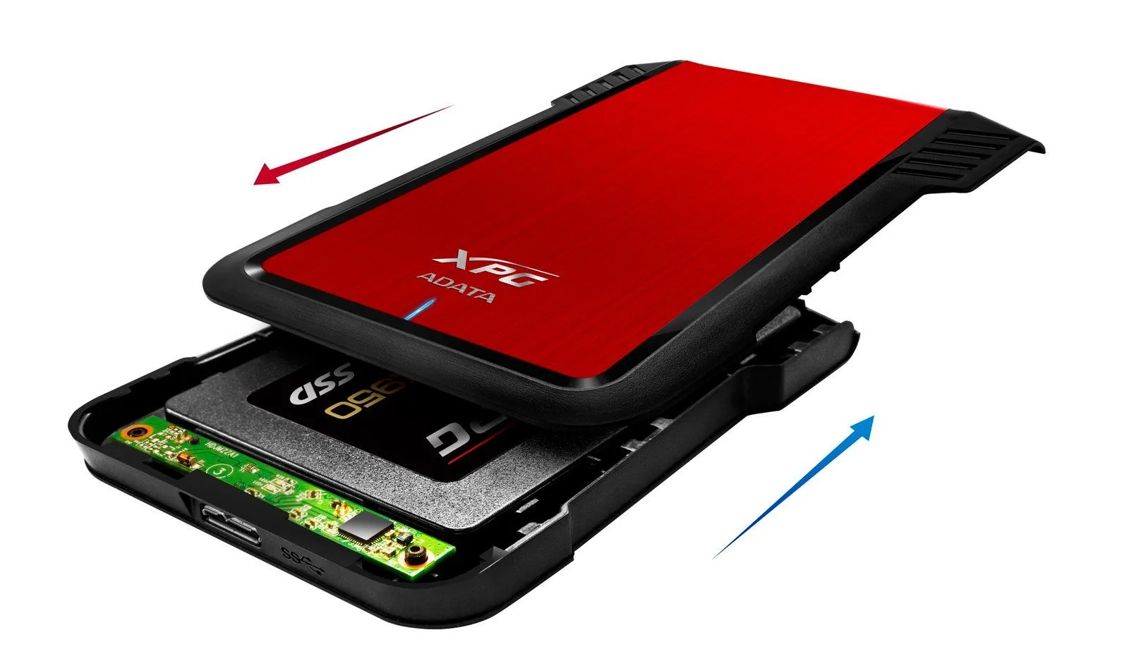 ADATA XPG EX500 Tool-Free SATA External SSD/HDD Enclosure USB 3.1