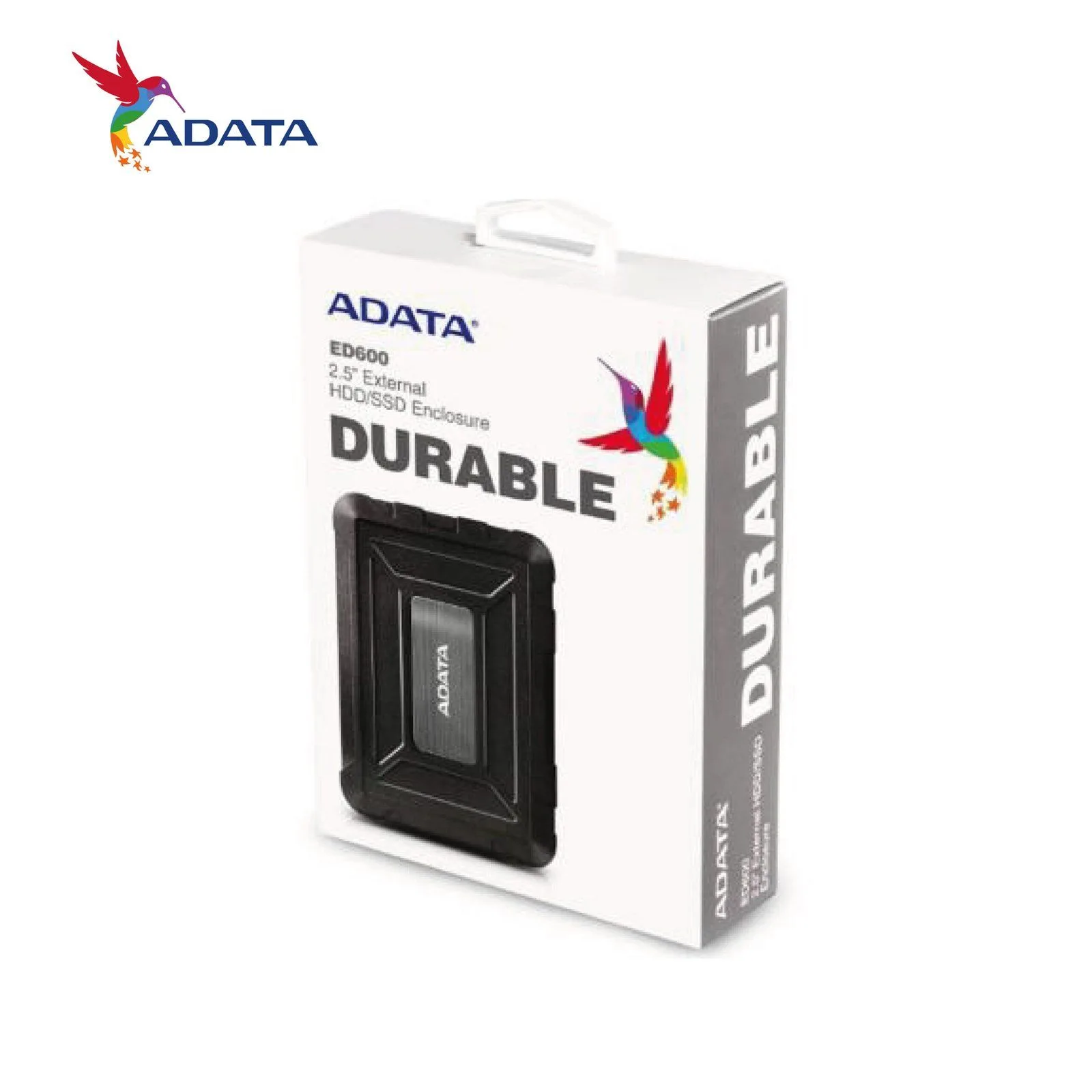ADATA ED600 SSD/HDD Enclosure Tool-Free Easy Swap IP54 Waterproof Shockproof Dust Proof 2.5" USB 3.1