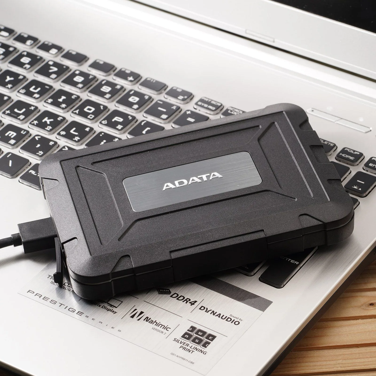 ADATA ED600 SSD/HDD Enclosure Tool-Free Easy Swap IP54 Waterproof Shockproof Dust Proof 2.5" USB 3.1