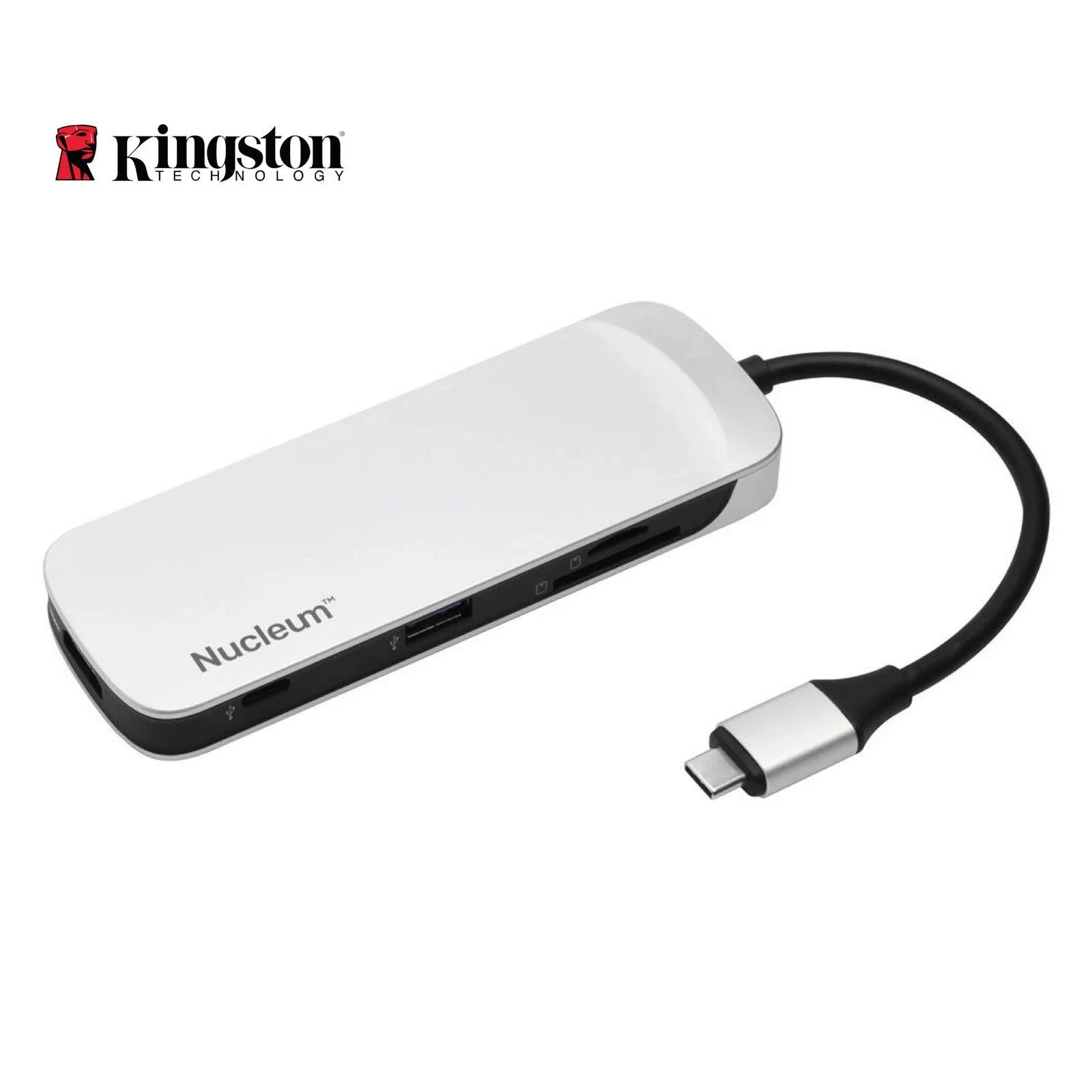 Kingston Nucleum USB-C HUB HDMI Output, USB-A, Type-C, SD & MicroSD Card Reader