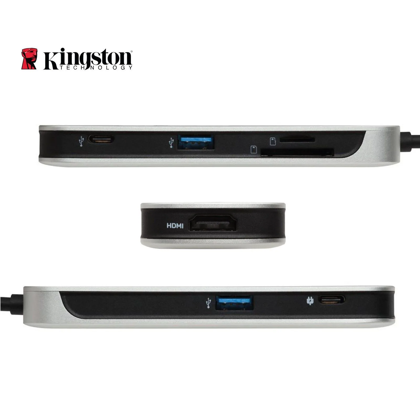 Kingston Nucleum USB-C HUB HDMI Output, USB-A, Type-C, SD & MicroSD Card Reader