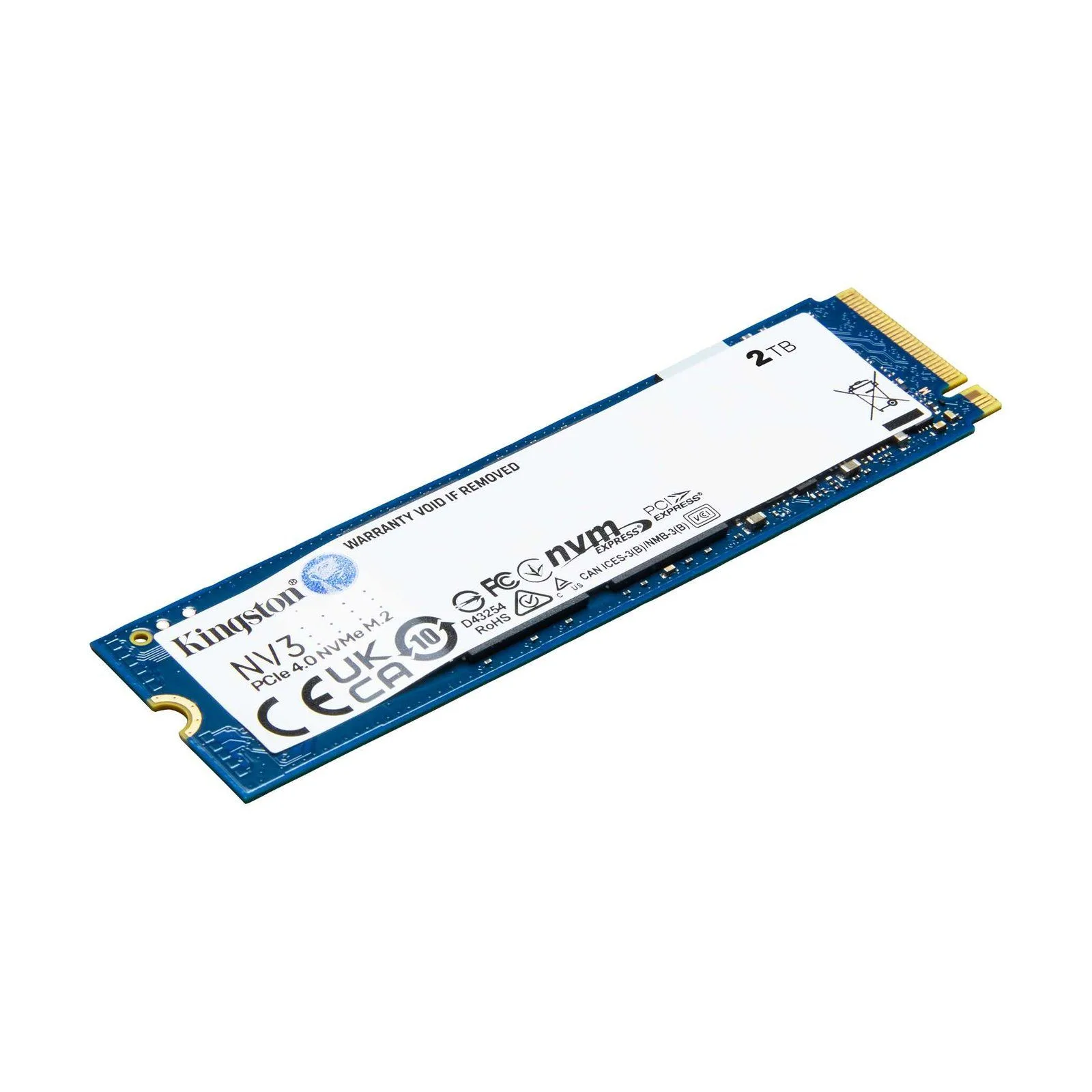 Kingston NV3 2TB M.2 2280 NVMe PCIe 4.0 Gen 4x4 Internal SSD Up to 6000 MB/s