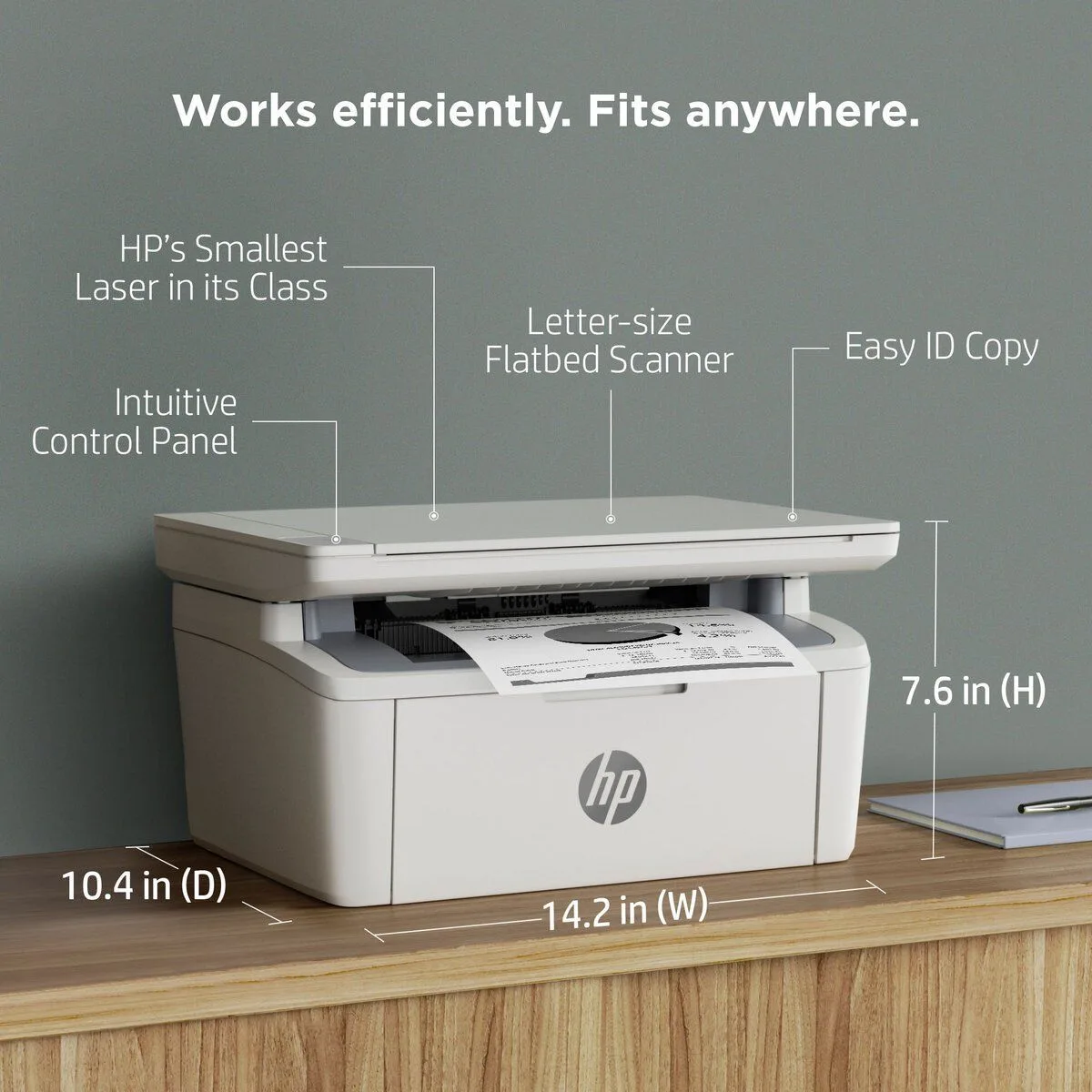 طابعة ليزر HP LaserJet MFP 141a متعددة الوظائف 3 في 1 - أبيض وأسود - 7MD73A