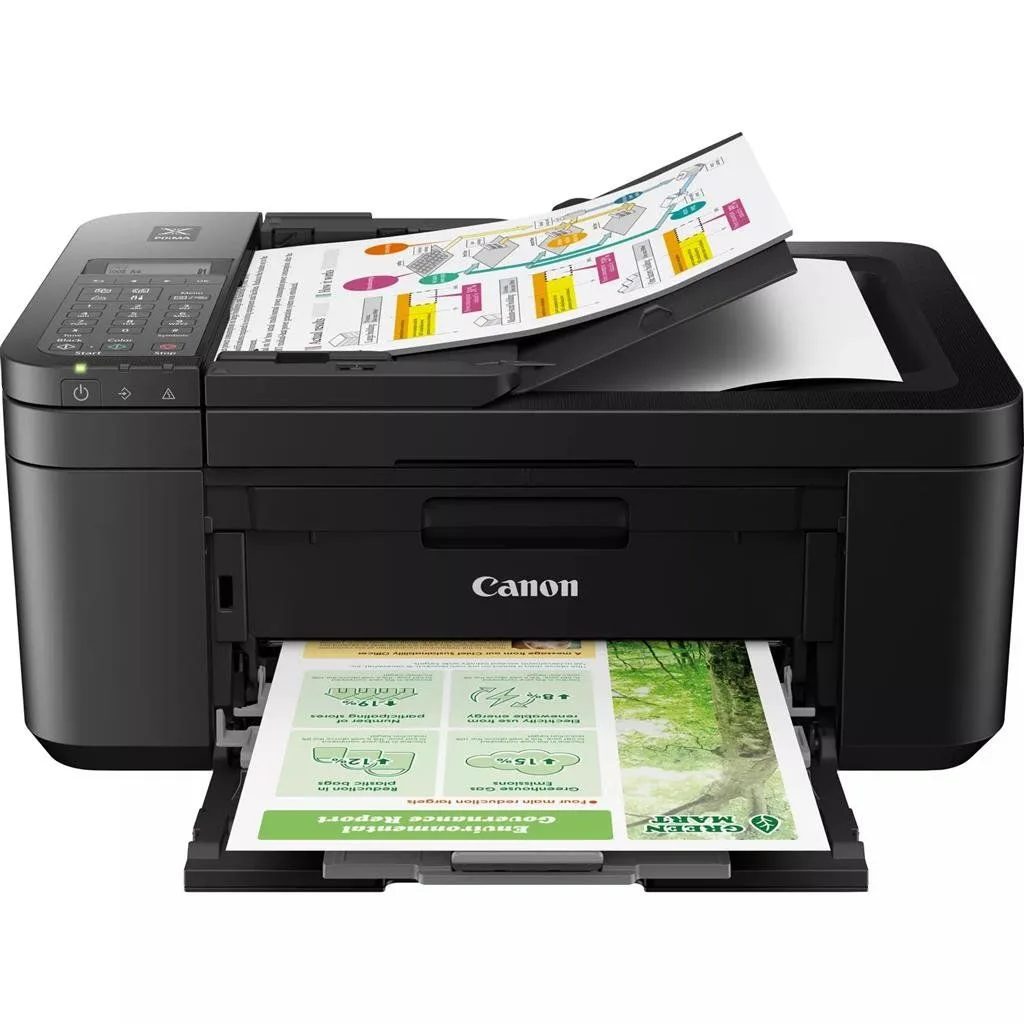 طابعة نافثة للحبر Canon PIXMA TR4640 ملونة A4 مع وحدة تغذية ADF وطباعة على الوجهين وWi-Fi - دقة 4800×1200