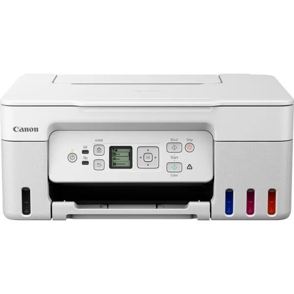 طابعة Canon PIXMA G3470 MegaTank لاسلكية ملونة 3 في 1 - أبيض
