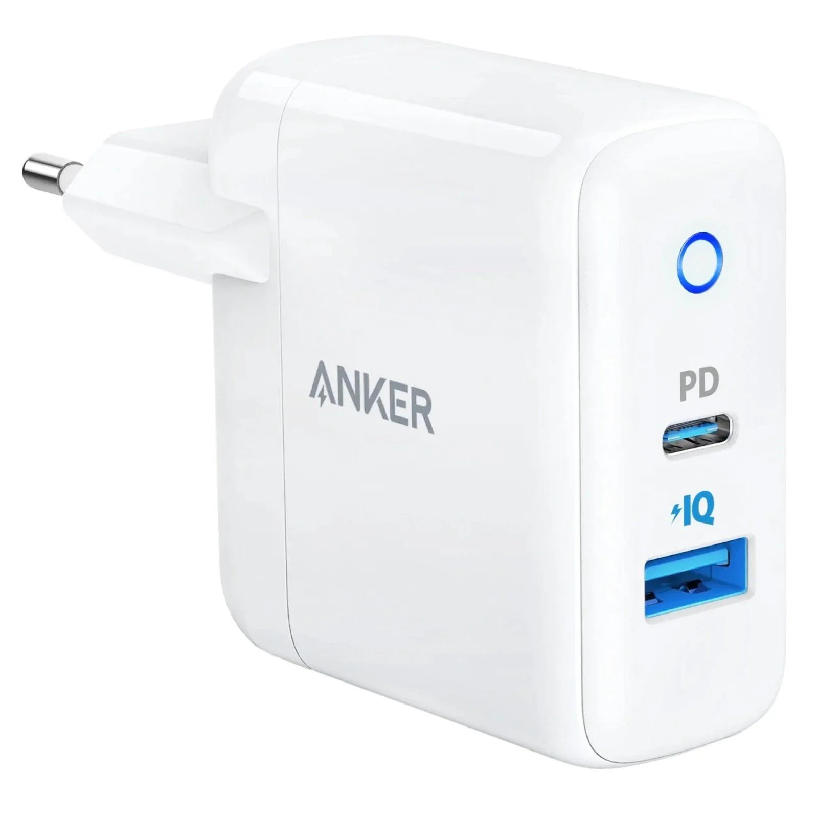 شاحن Anker PowerPort PD+2 بمنفذي USB-C وUSB-A - قدرة 35 واط