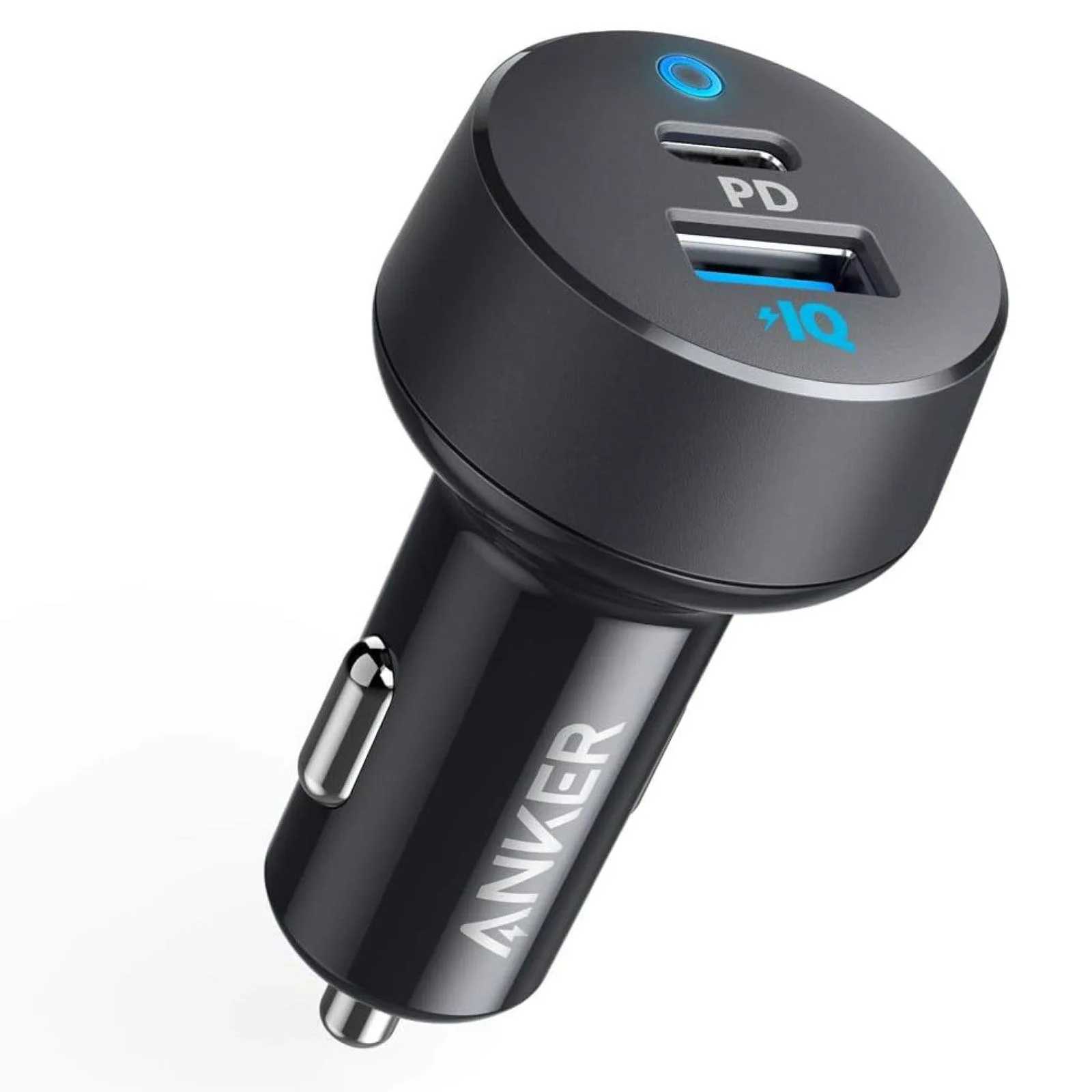 شاحن سيارة Anker PowerDrive PD+2 بمنفذي USB-C وUSB-A - قدرة 35 واط
