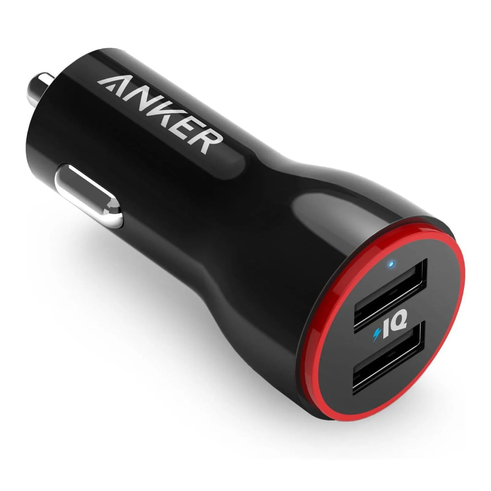 شاحن سيارة Anker PowerDrive 2 بمنفذي USB-A - تيار 4.8 أمبير