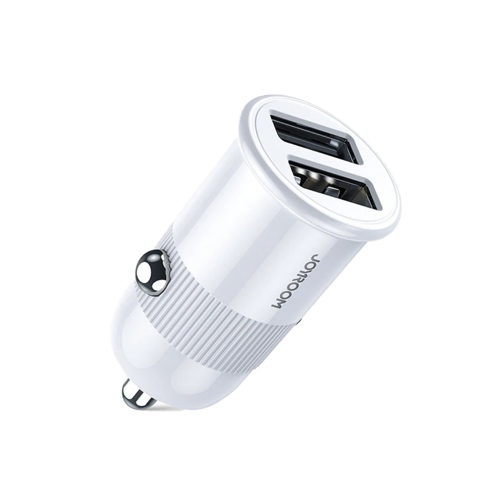 شاحن سيارة Joyroom بمنفذي USB-A - تيار 3.1 أمبير - أبيض