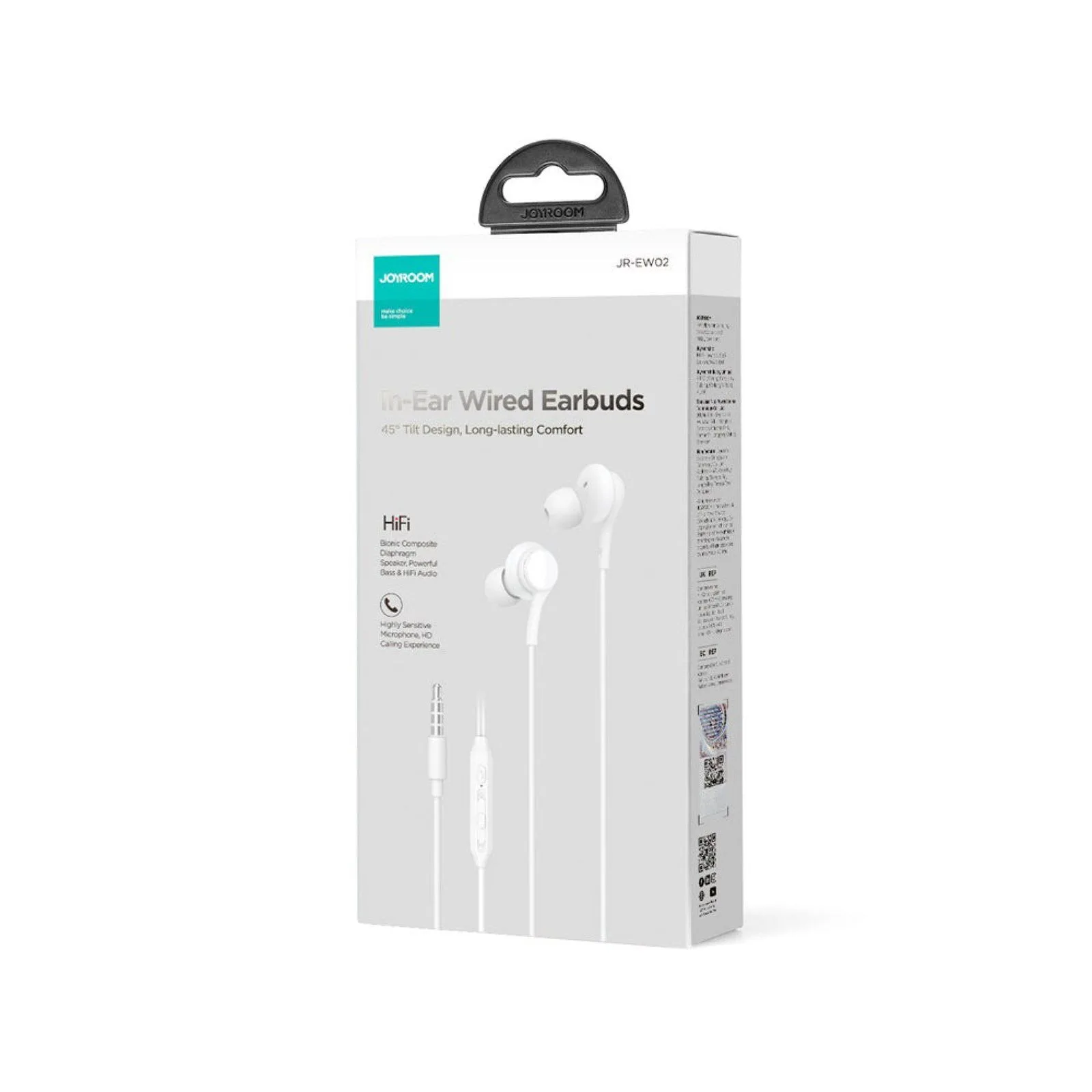 Joyroom In-Ear Wired Earbuds- White