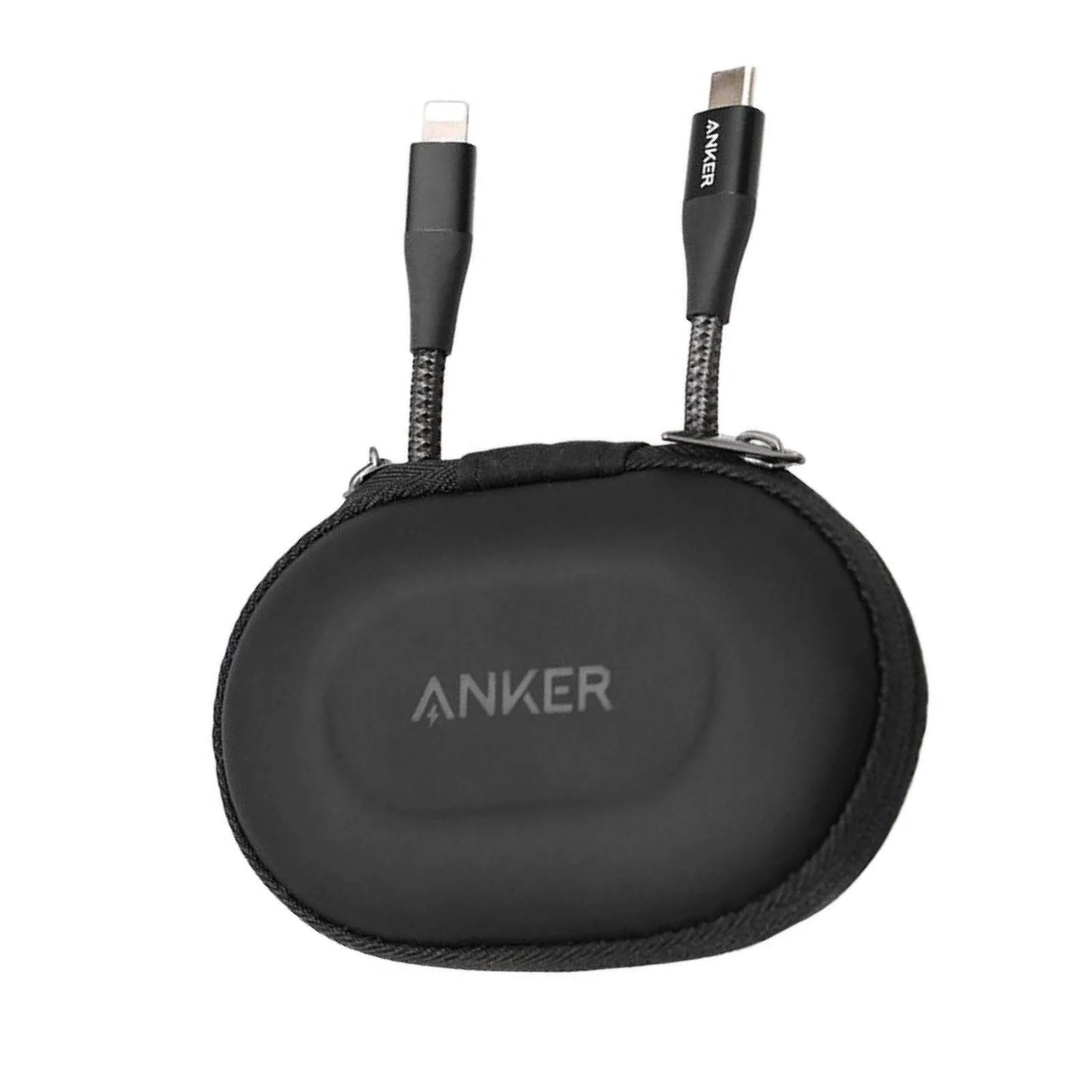 كابل Anker PowerLine+ II من USB-C إلى Lightning مجدول بالنايلون للشحن السريع - 0.9 متر