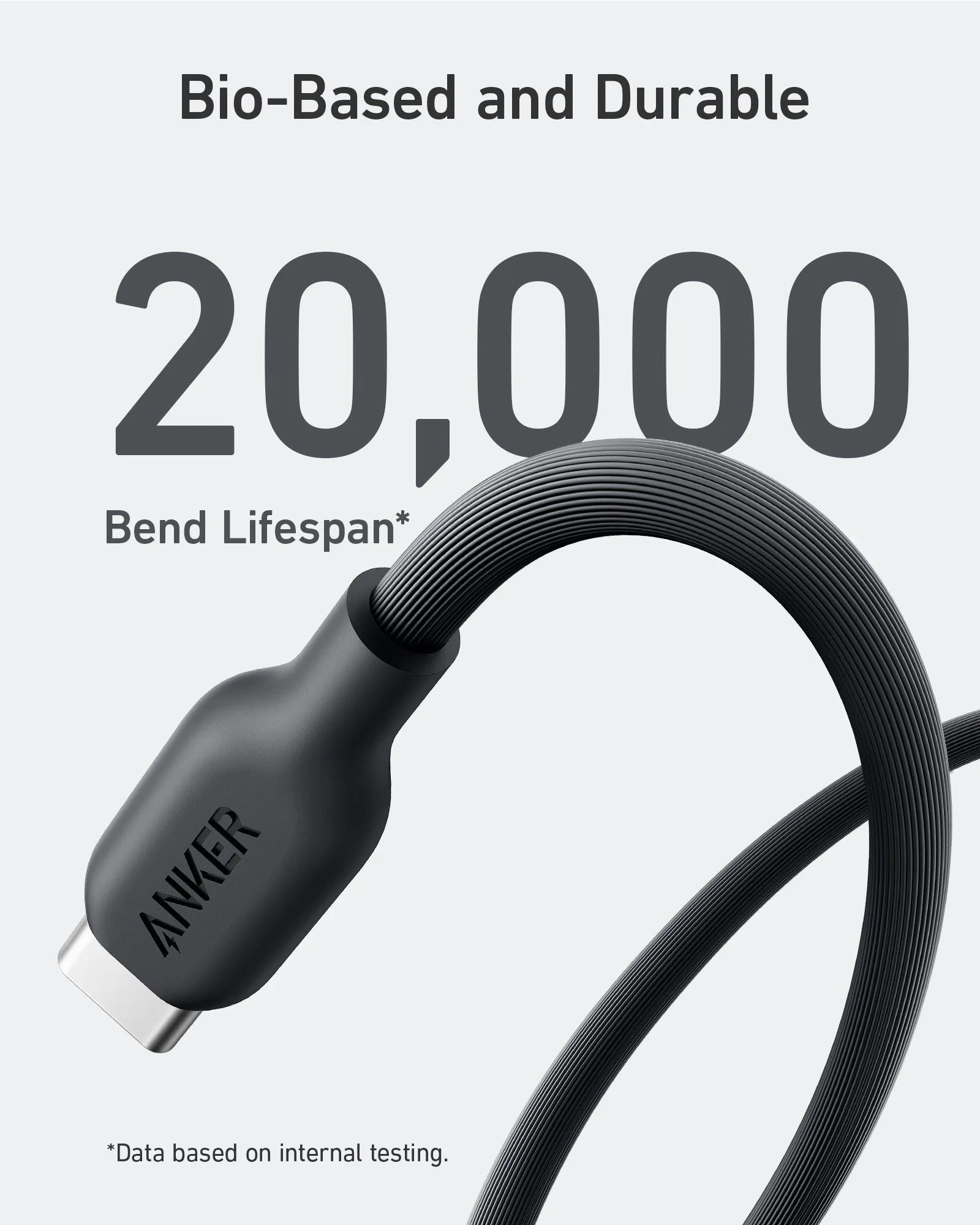 كابل Anker 542 من USB-C إلى Lightning من مواد حيوية - 0.9 متر