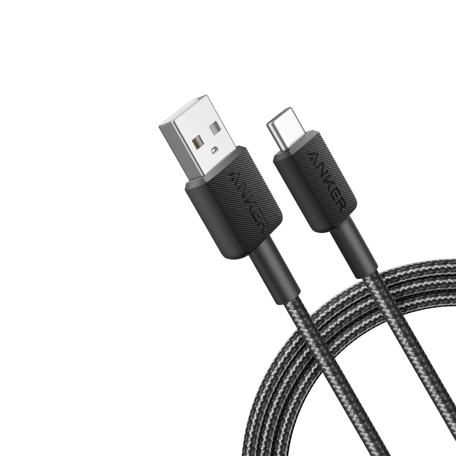 كابل Anker من USB-A إلى USB-C مجدول متين للشحن السريع - 1.8 متر