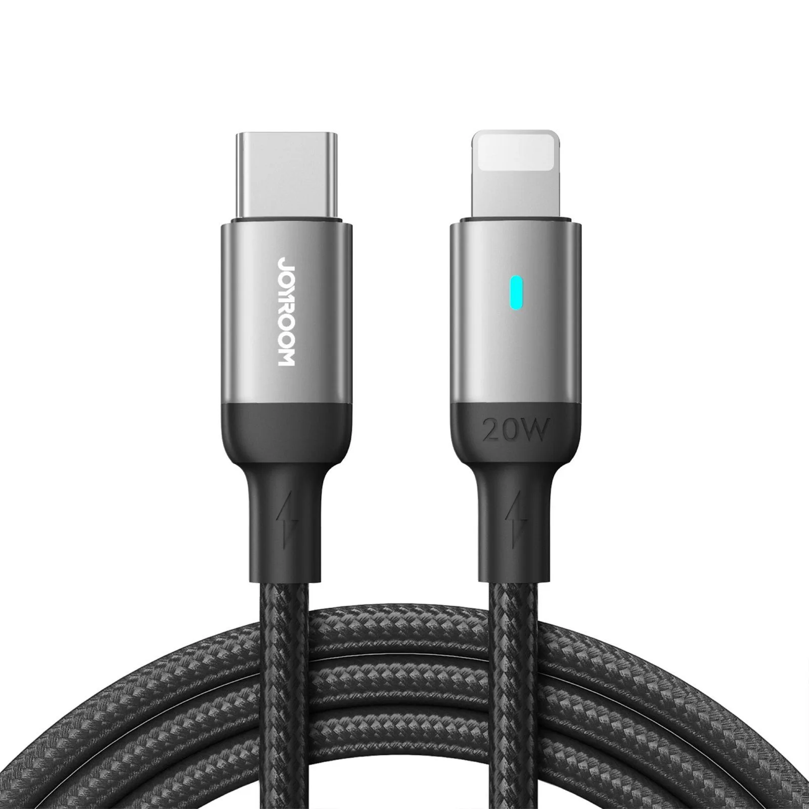 كابل Joyroom من Type-C إلى Lightning مجدول بالنايلون - 20 واط