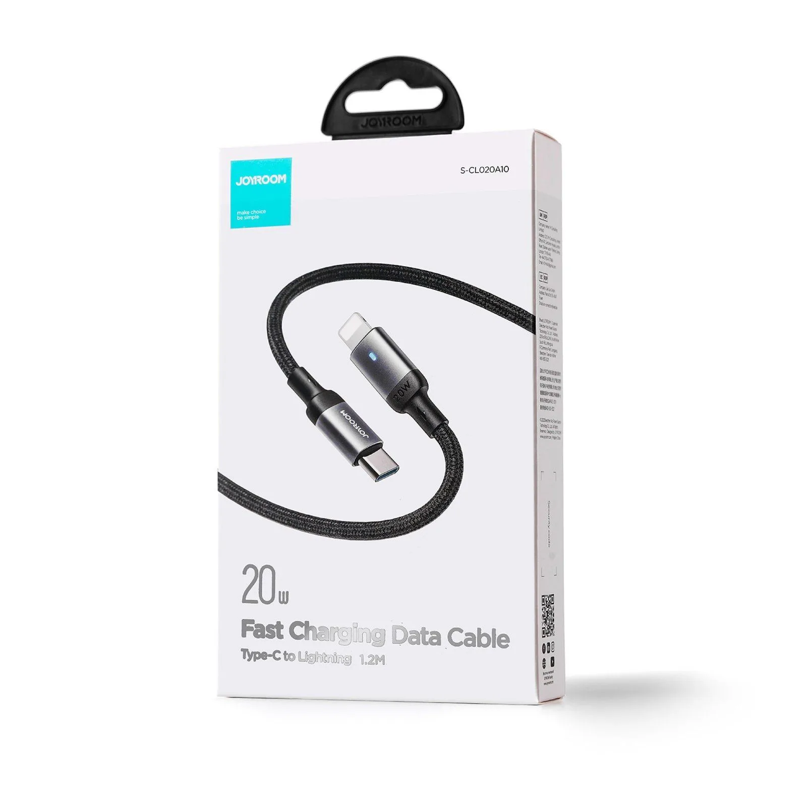 كابل Joyroom من Type-C إلى Lightning مجدول بالنايلون - 20 واط