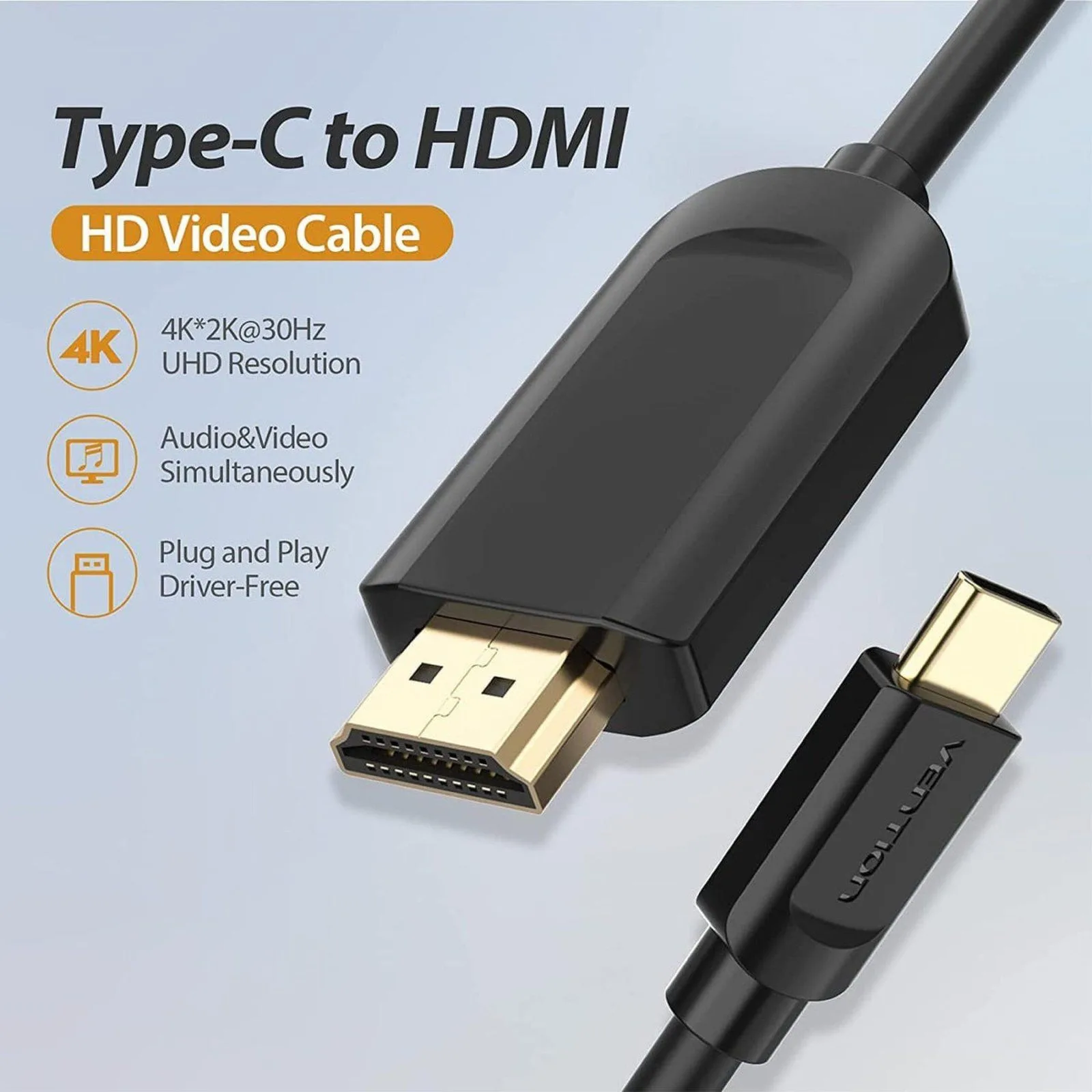Vention Type-C to 4K HDMI Cable - CGUBH