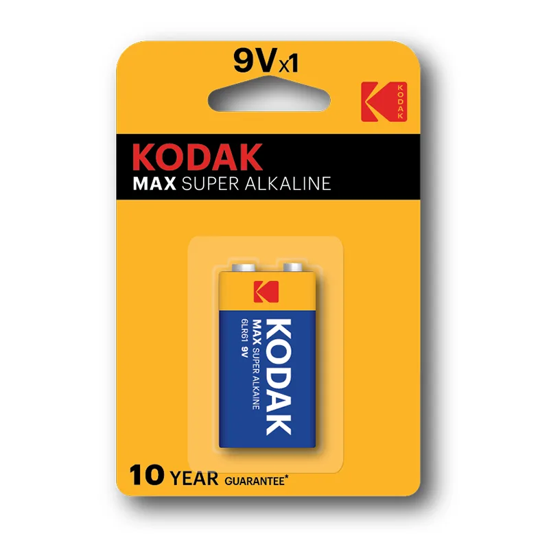 KODAK 9V MAX Super Heavy Duty Batteries
