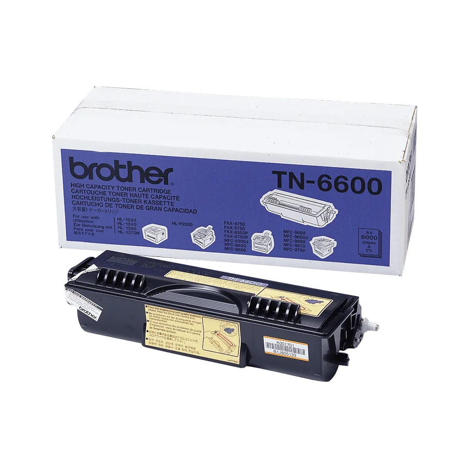 خرطوشة حبر ليزر Brother TN-6600 أصلية - أسود
