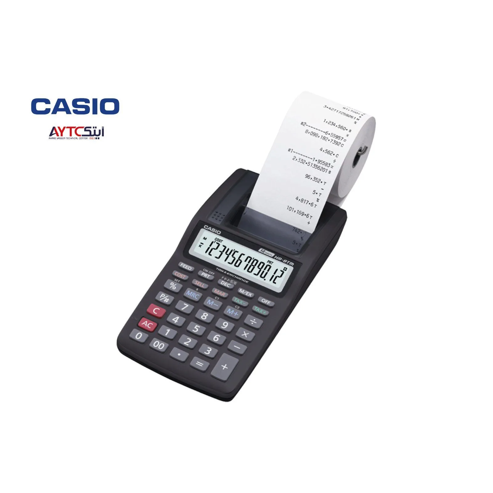 Casio HR-8TM-BK-A Calculator With Printer