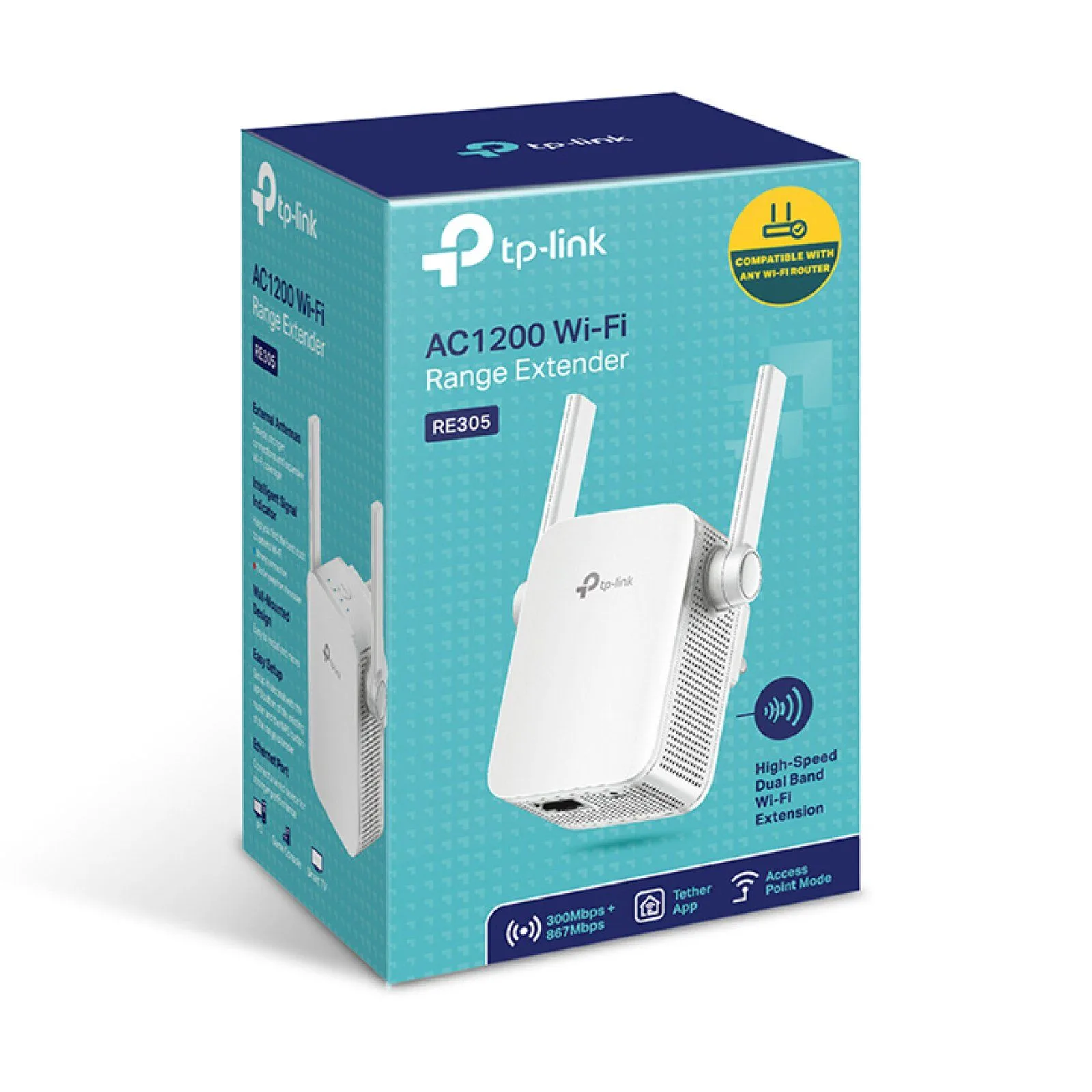 مقوي إشارة Wi-Fi Mesh من TP-Link RE305 بسرعة AC1200