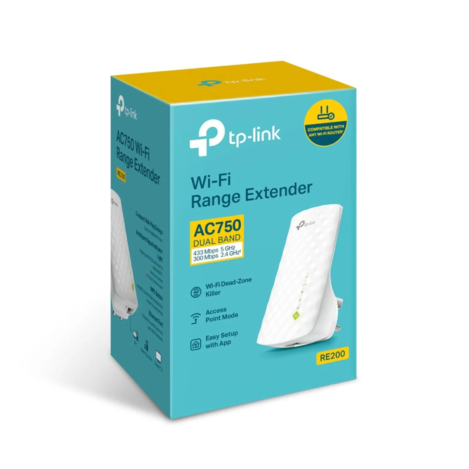 مقوي إشارة Wi-Fi Mesh من TP-Link RE200 بسرعة AC750